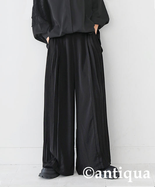 Pleated Wide Pants Ladies