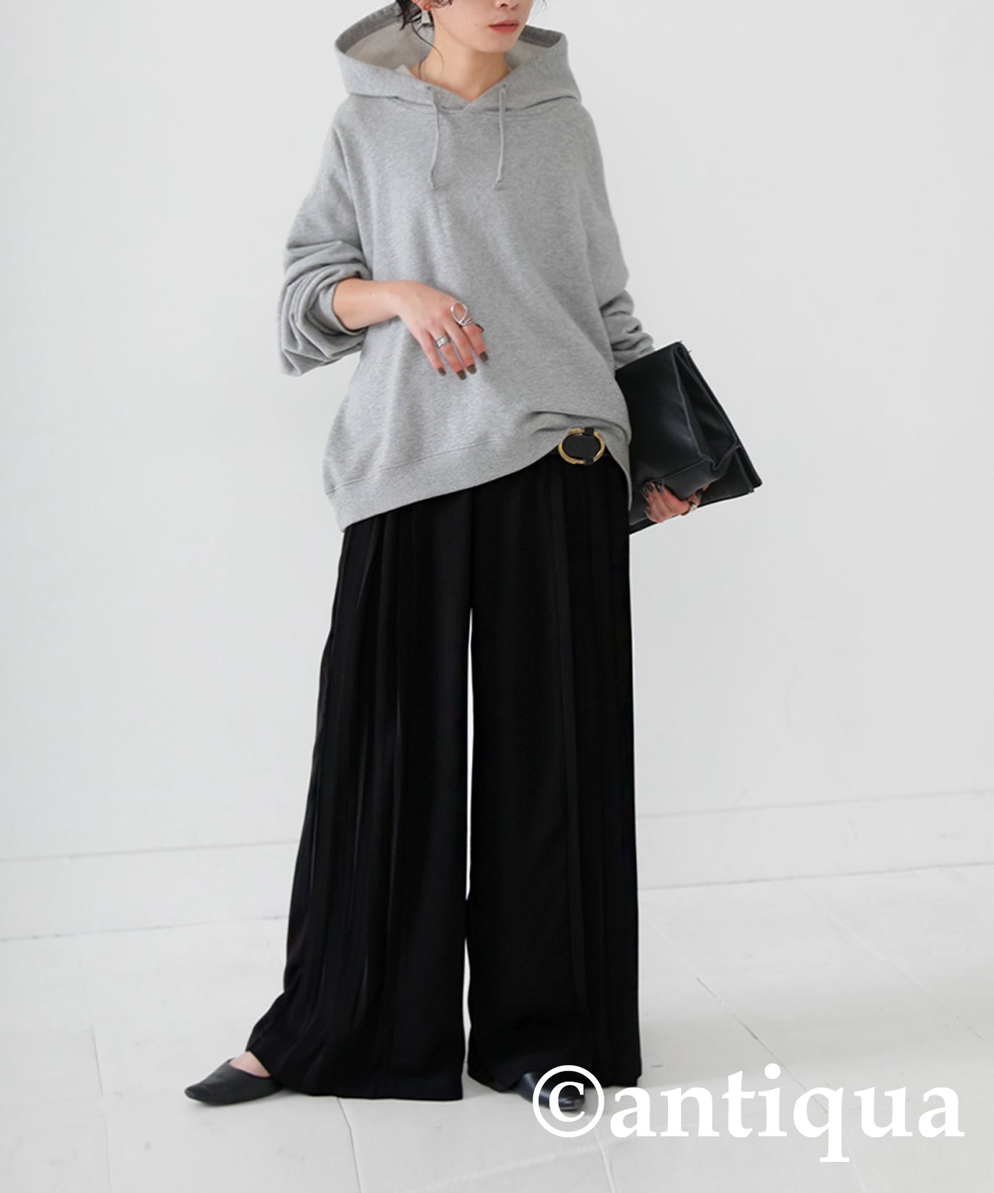 Pleated Wide Pants Ladies