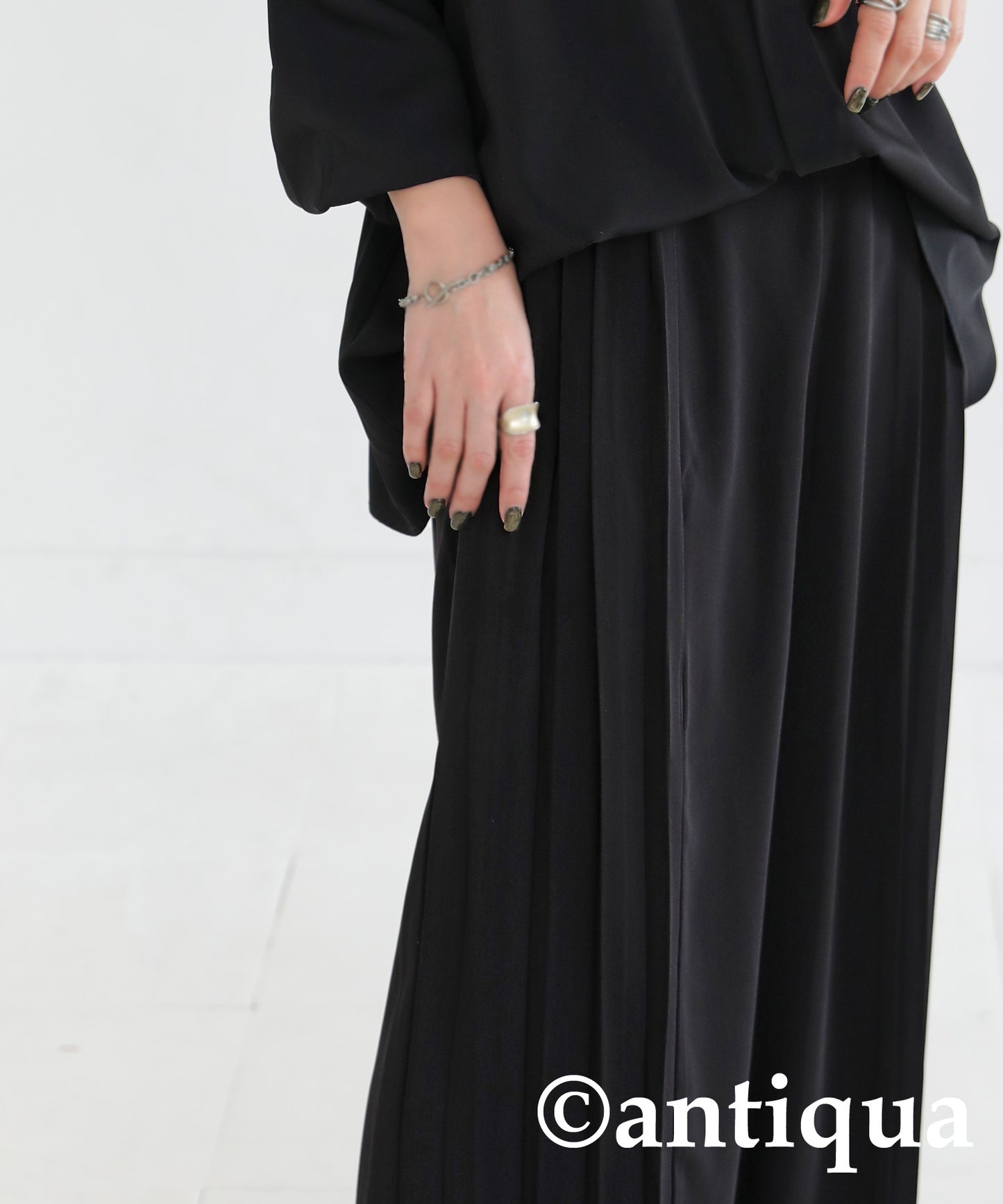 Pleated Wide Pants Ladies