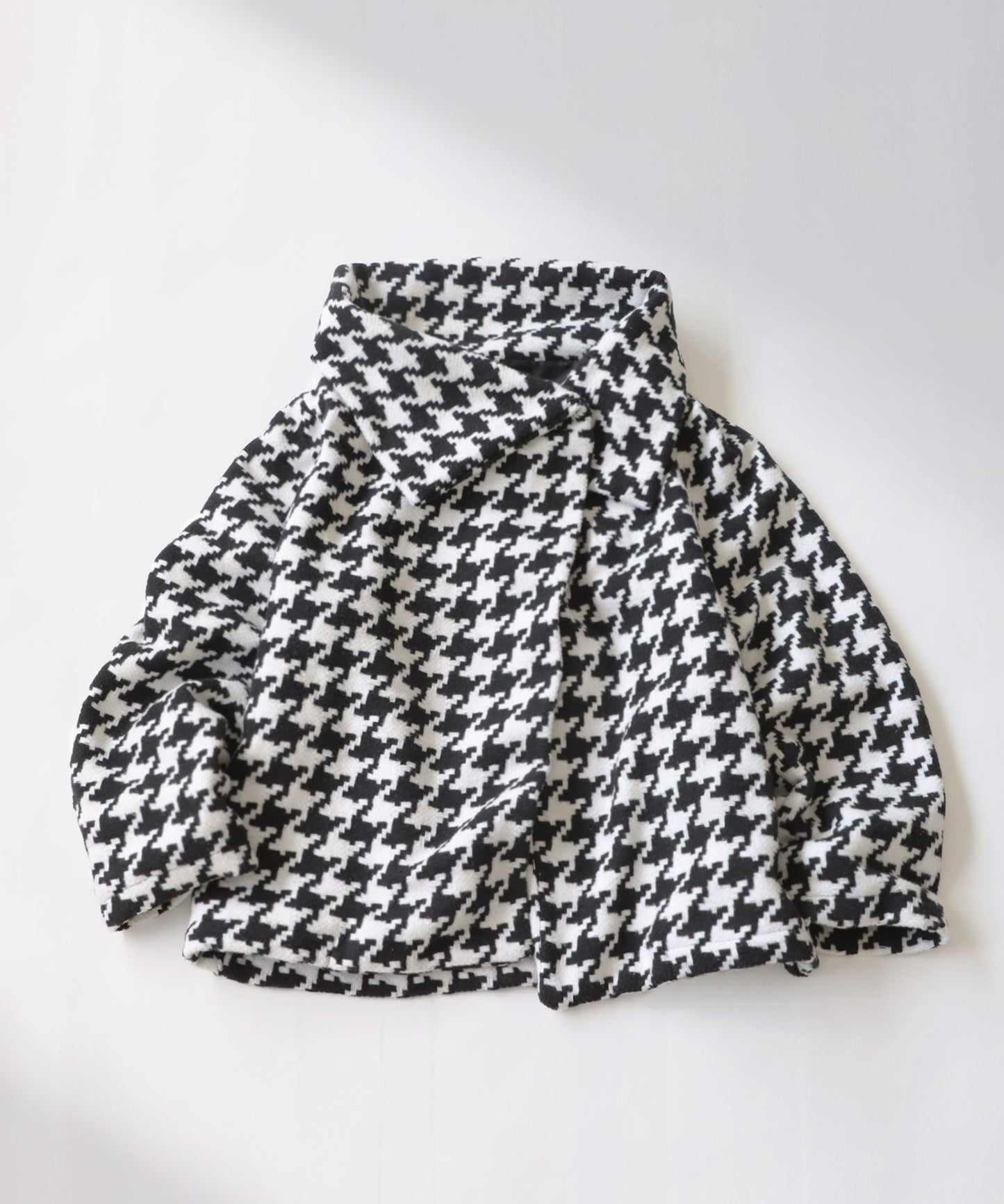 Houndstooth pattern design coat Ladies