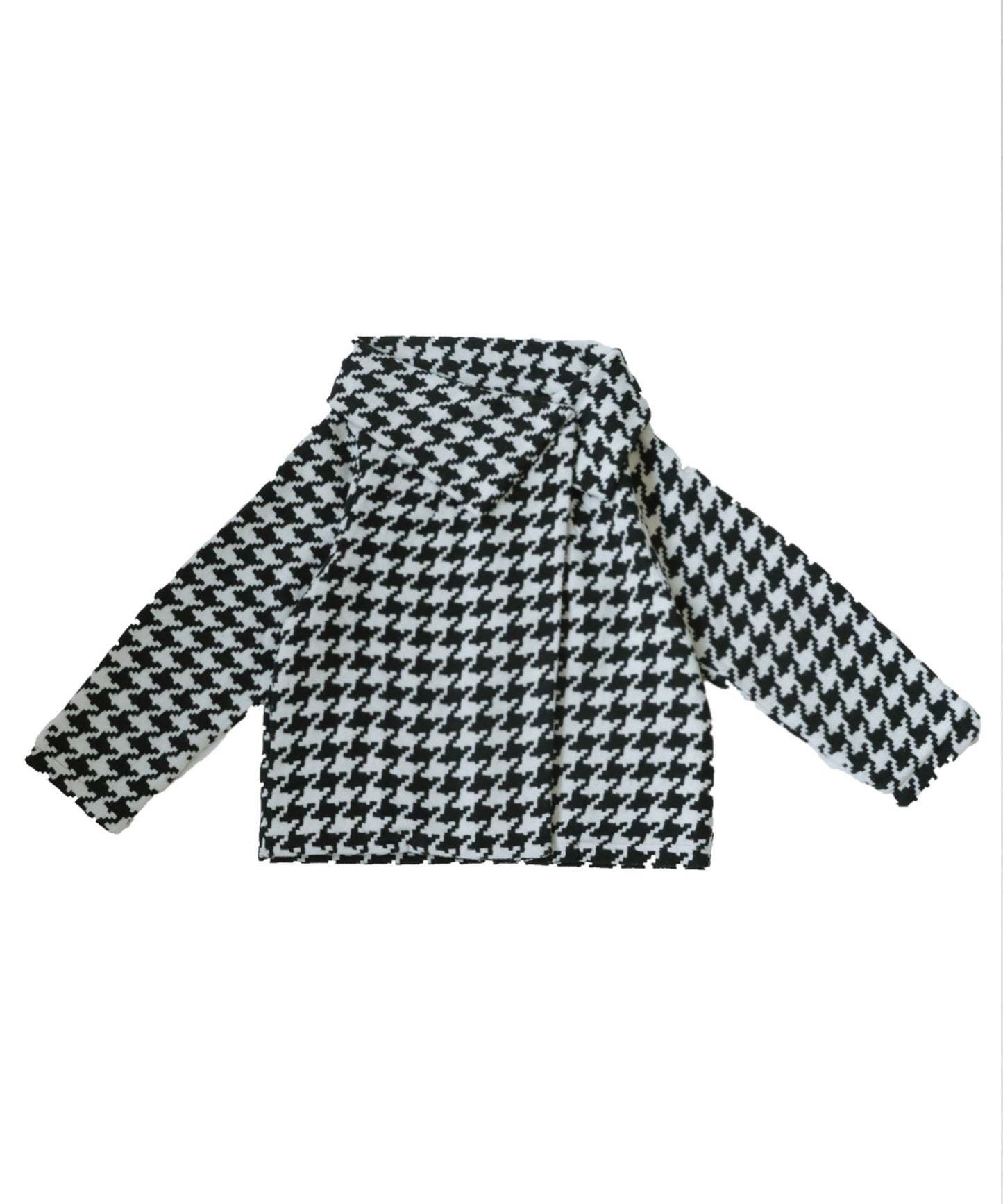 Houndstooth pattern design coat Ladies