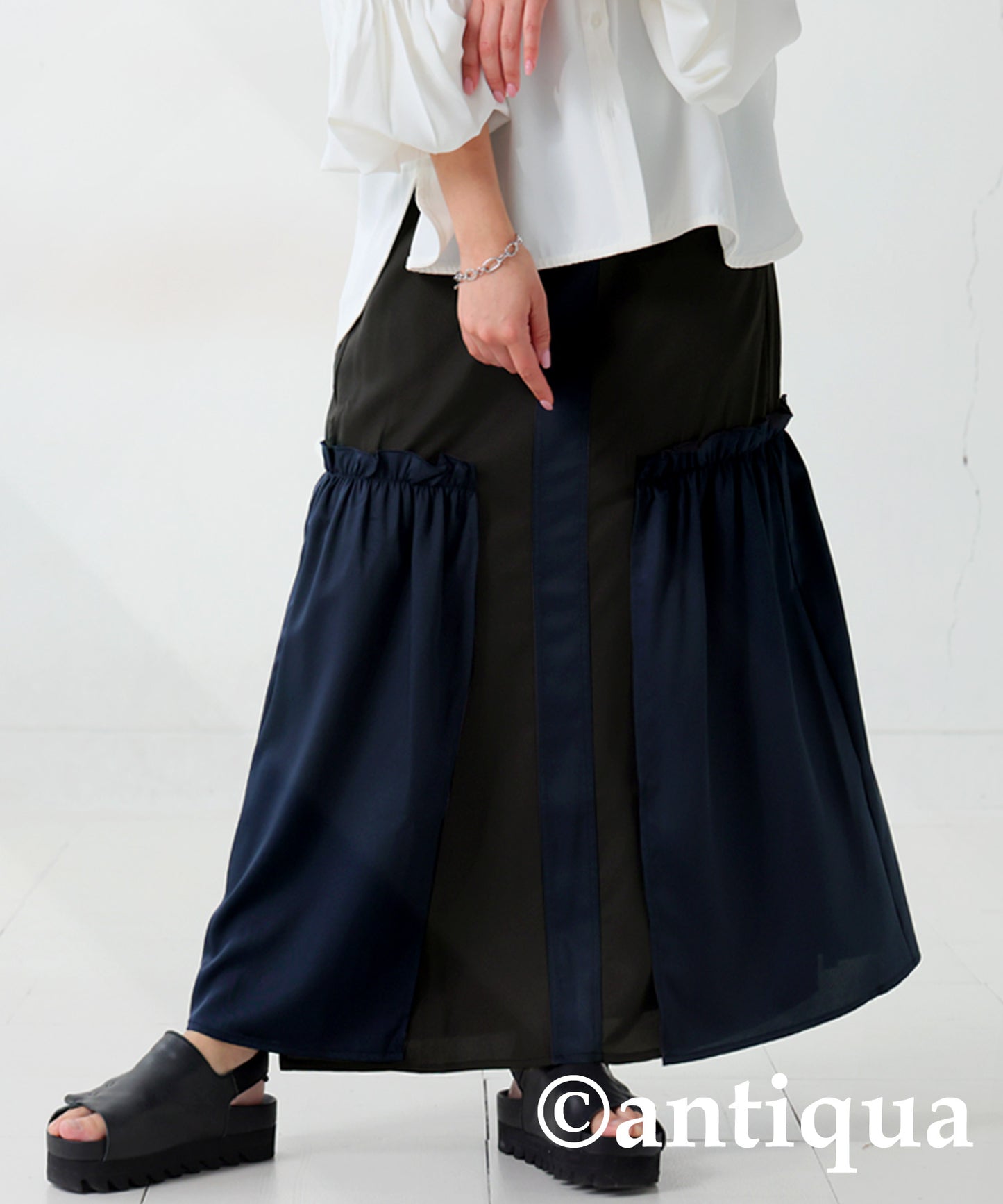 Side Frill Skirt Ladies