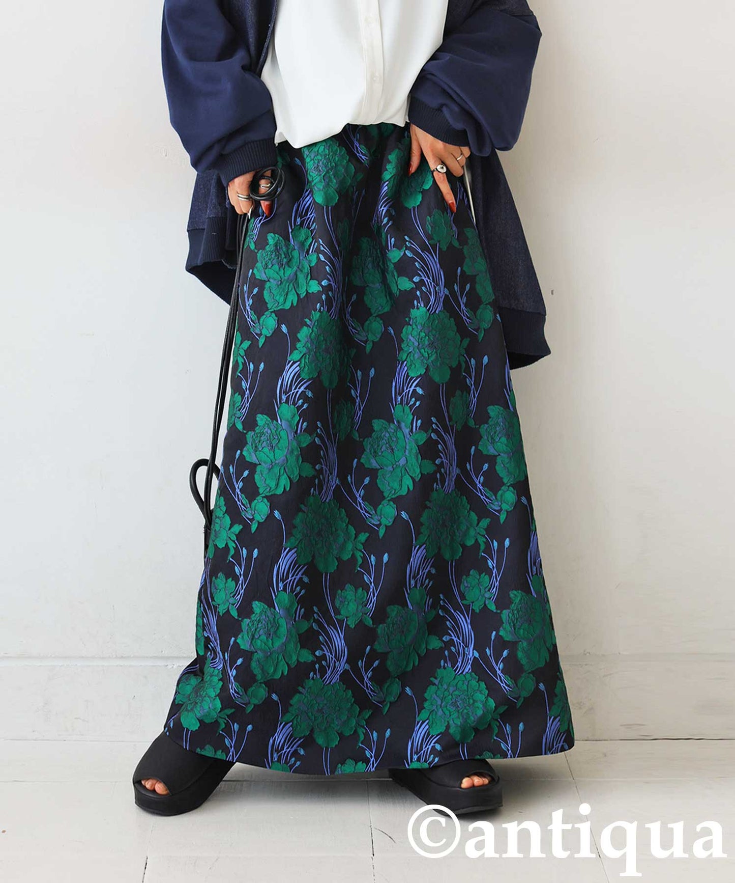 Floral Jacquard Skirt Ladies