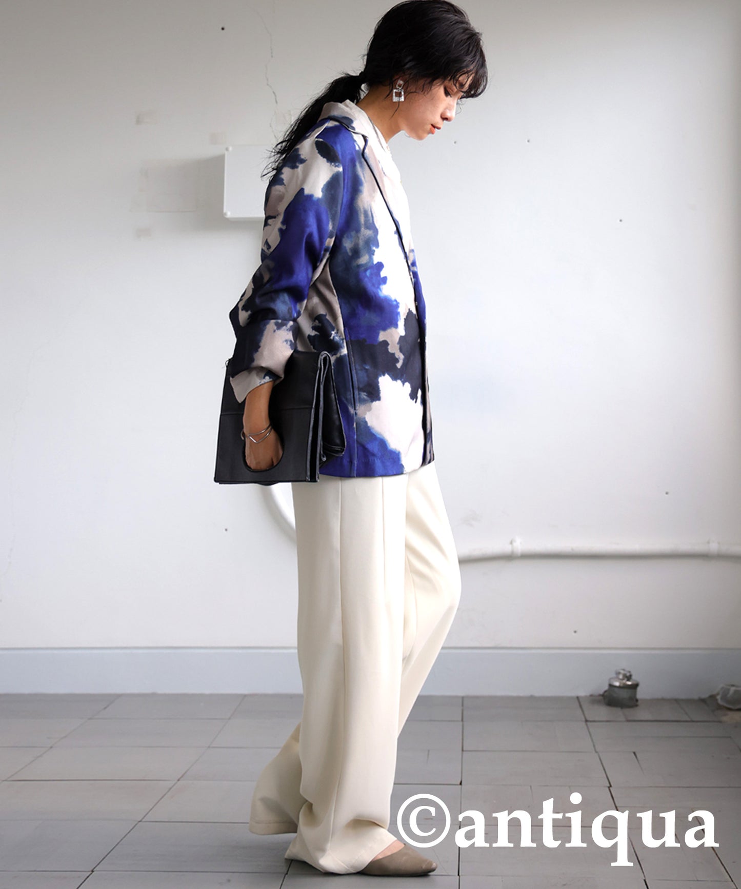 Watercolor Pattern Jacket Ladies