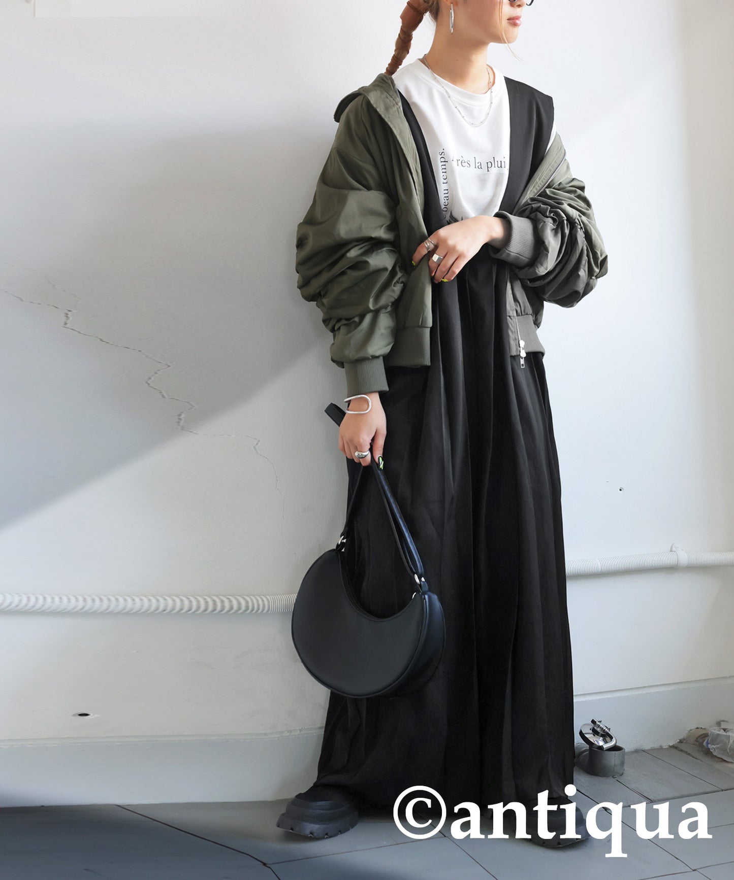 Pleated Design Dress Ladies