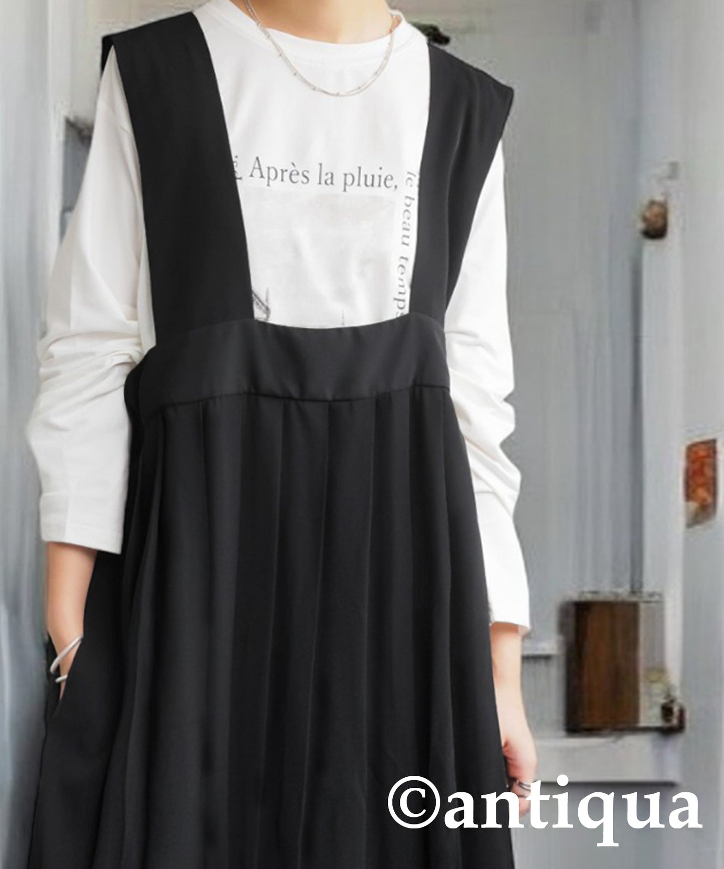 Pleated Design Dress Ladies