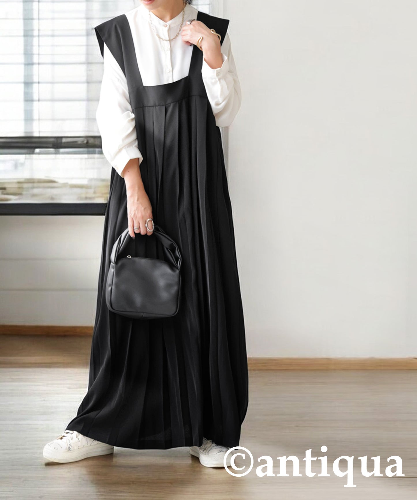 Pleated Design Dress Ladies