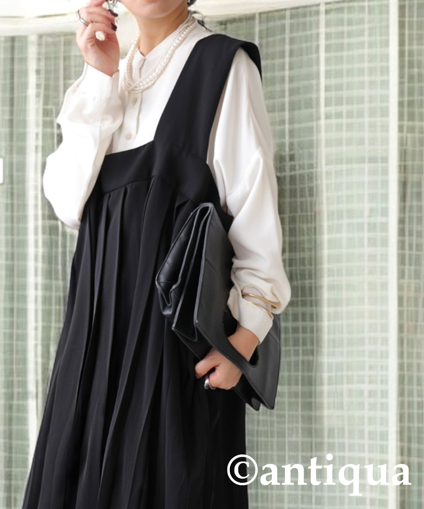 Pleated Design Dress Ladies