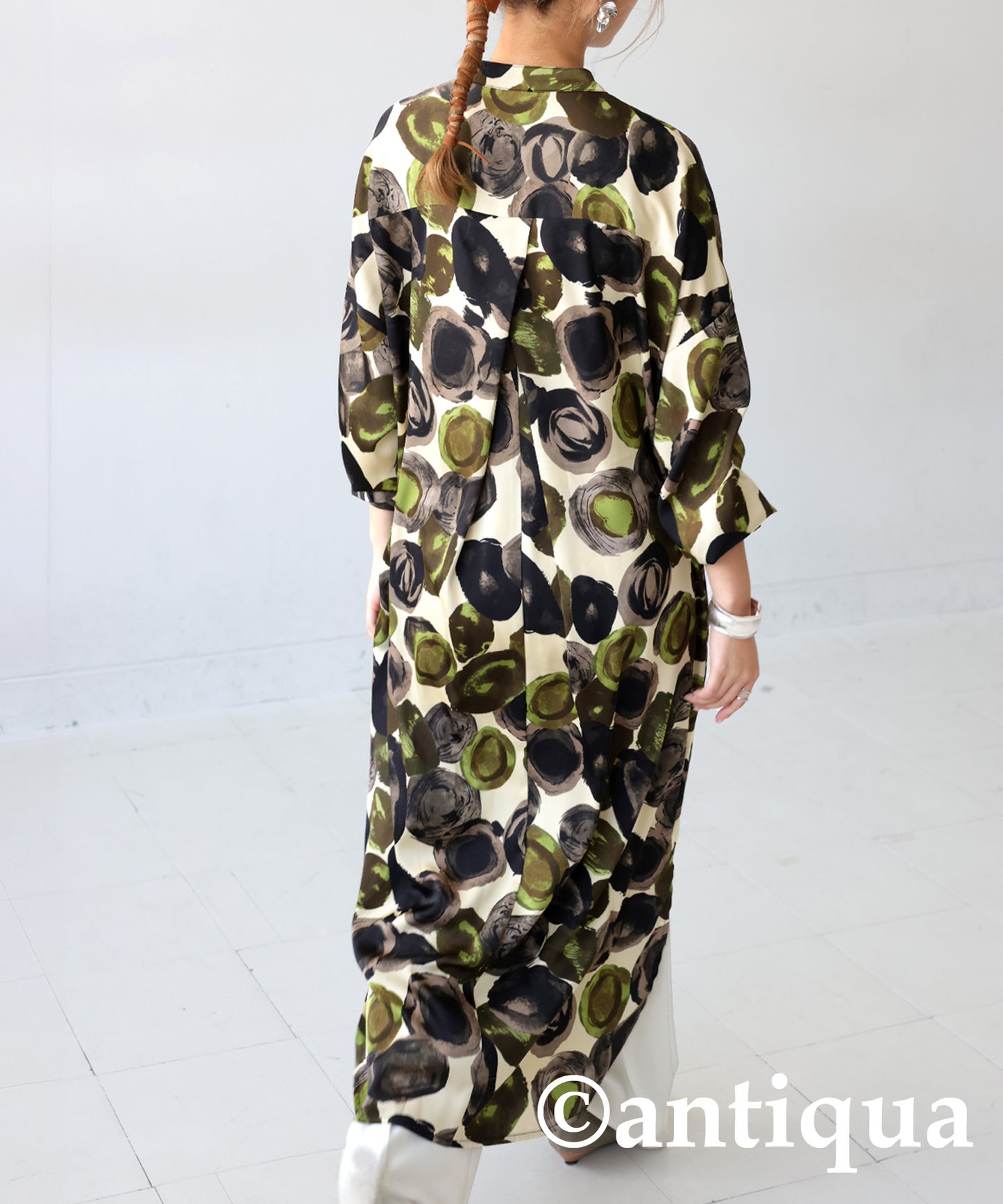 Patterned Shirt Dress Ladies