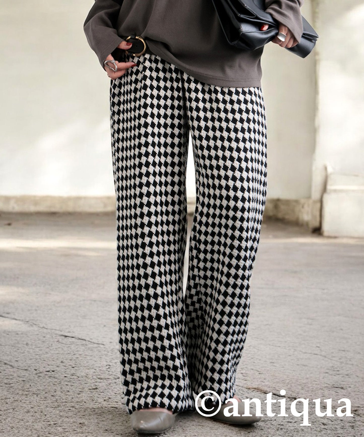 Plaid Tweed Pants Ladies