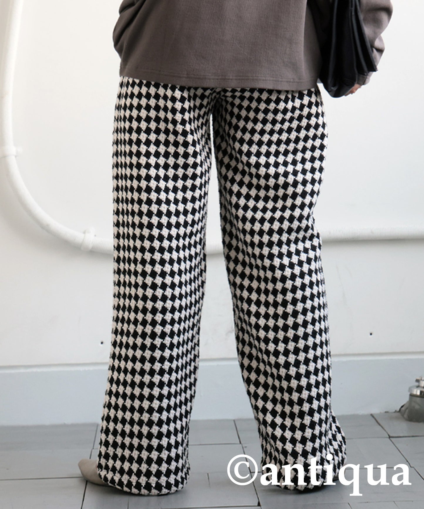 Plaid Tweed Pants Ladies