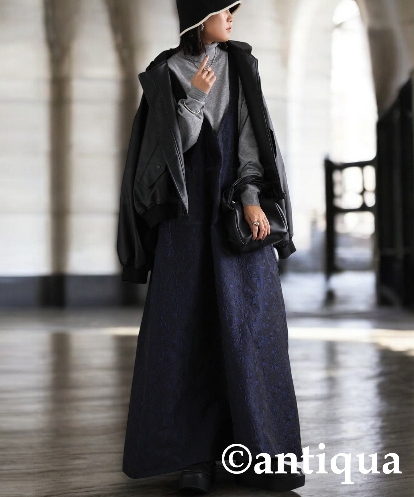 Jacquard A-Line Dress Ladies