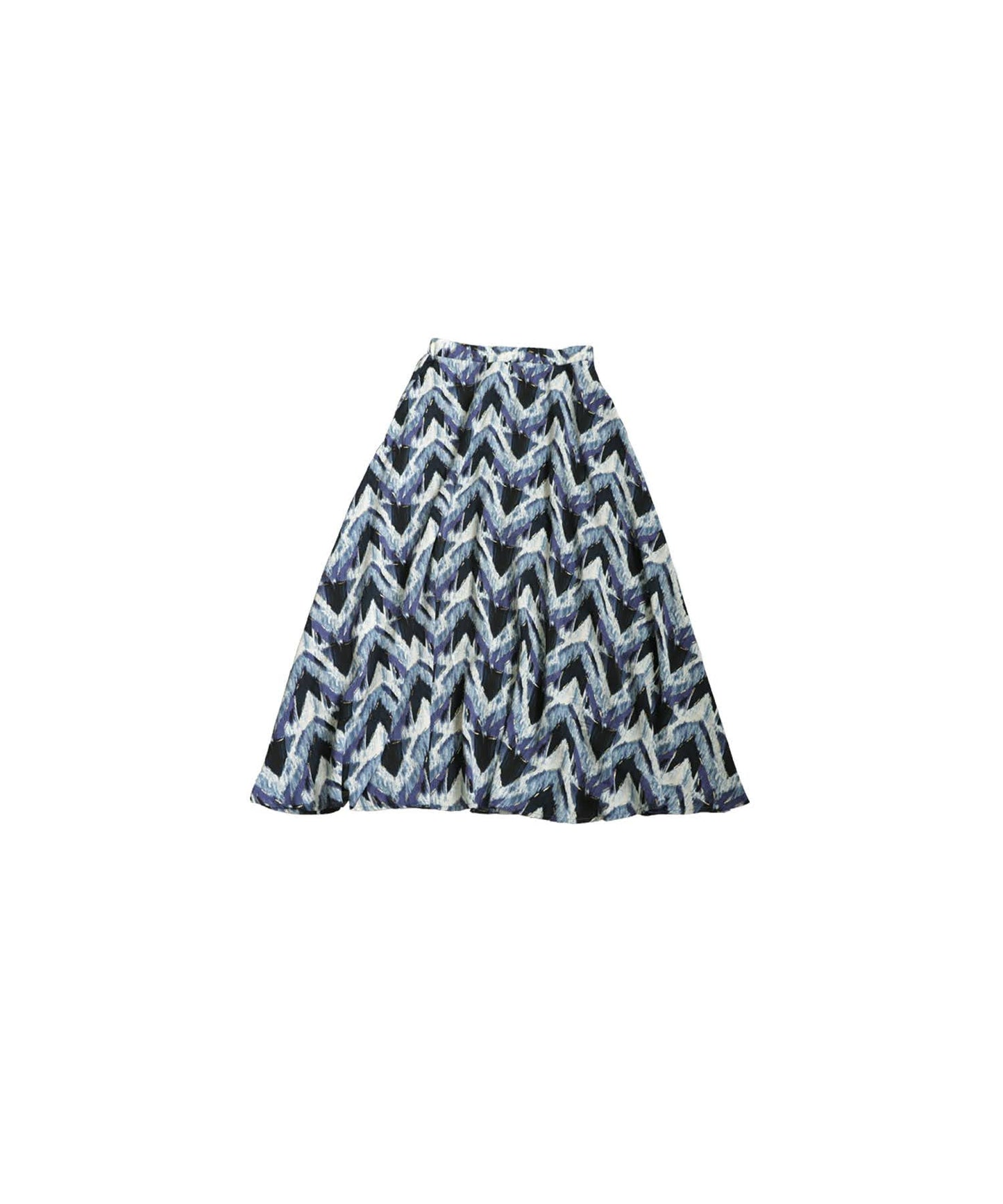 Ladies Art Pattern Flared Skirt
