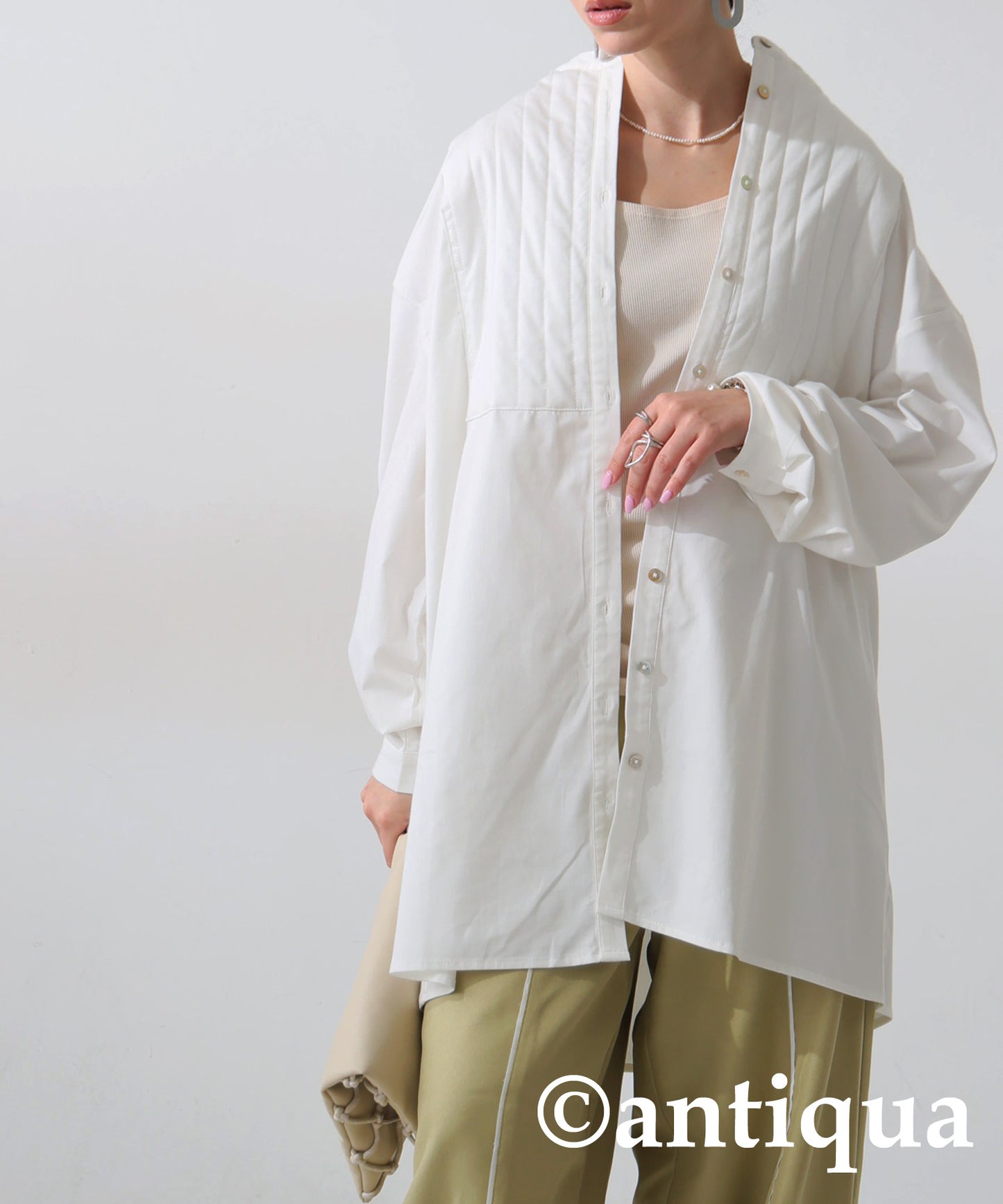 Bosom Guilted Shirt Ladies