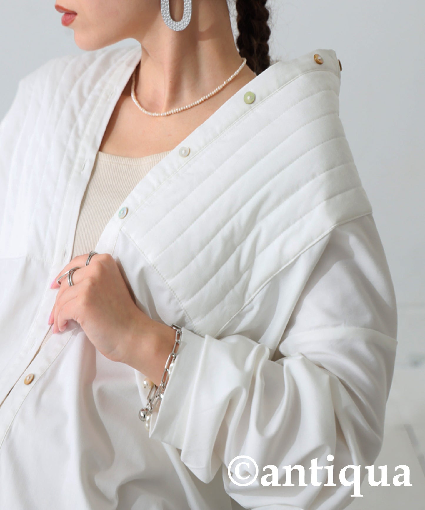 Bosom Guilted Shirt Ladies