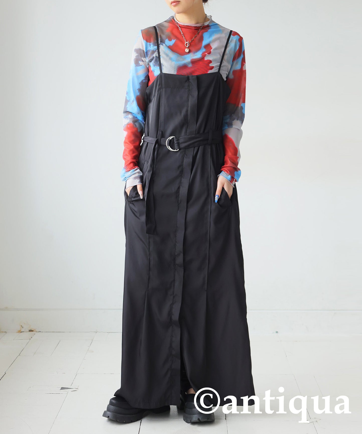 Watercolor Print Sheer Tops Ladies