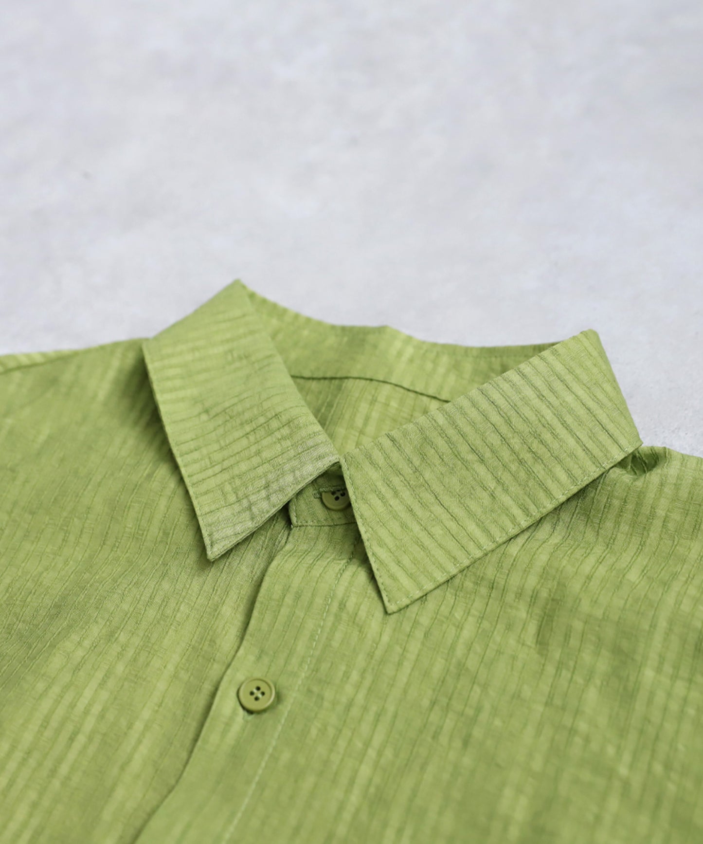 Ladies Textured Striped Sheer Shirt