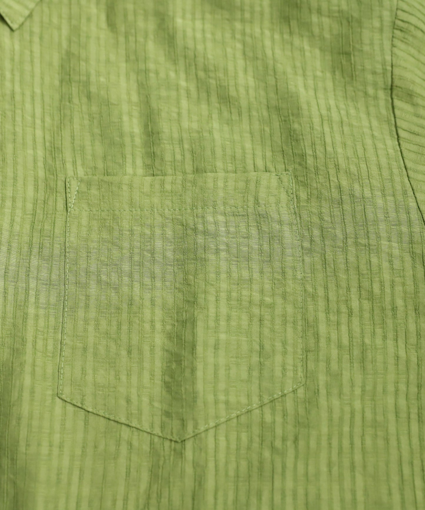 Ladies Textured Striped Sheer Shirt