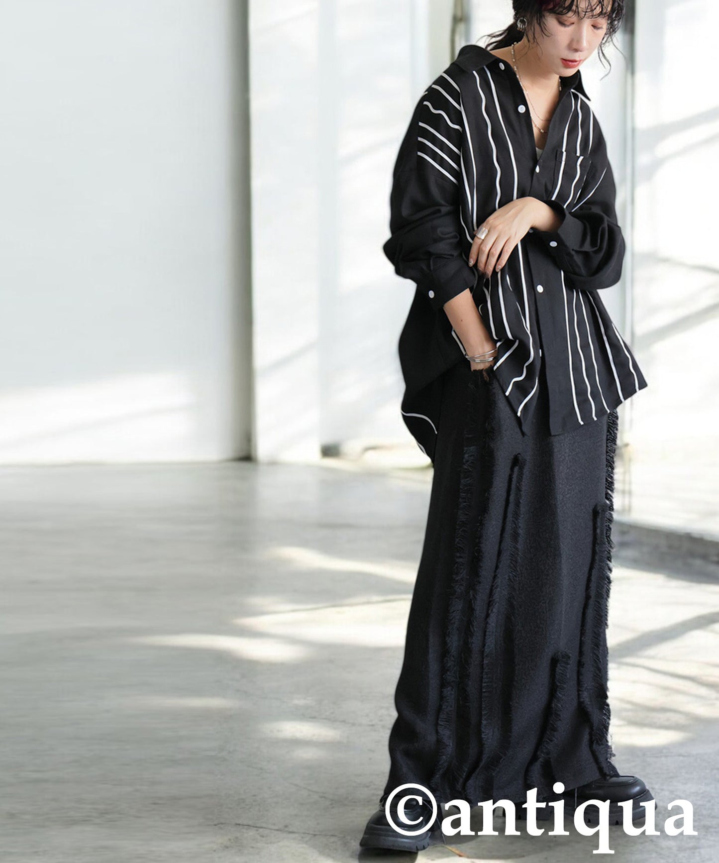 Fringe Long Skirt Ladies