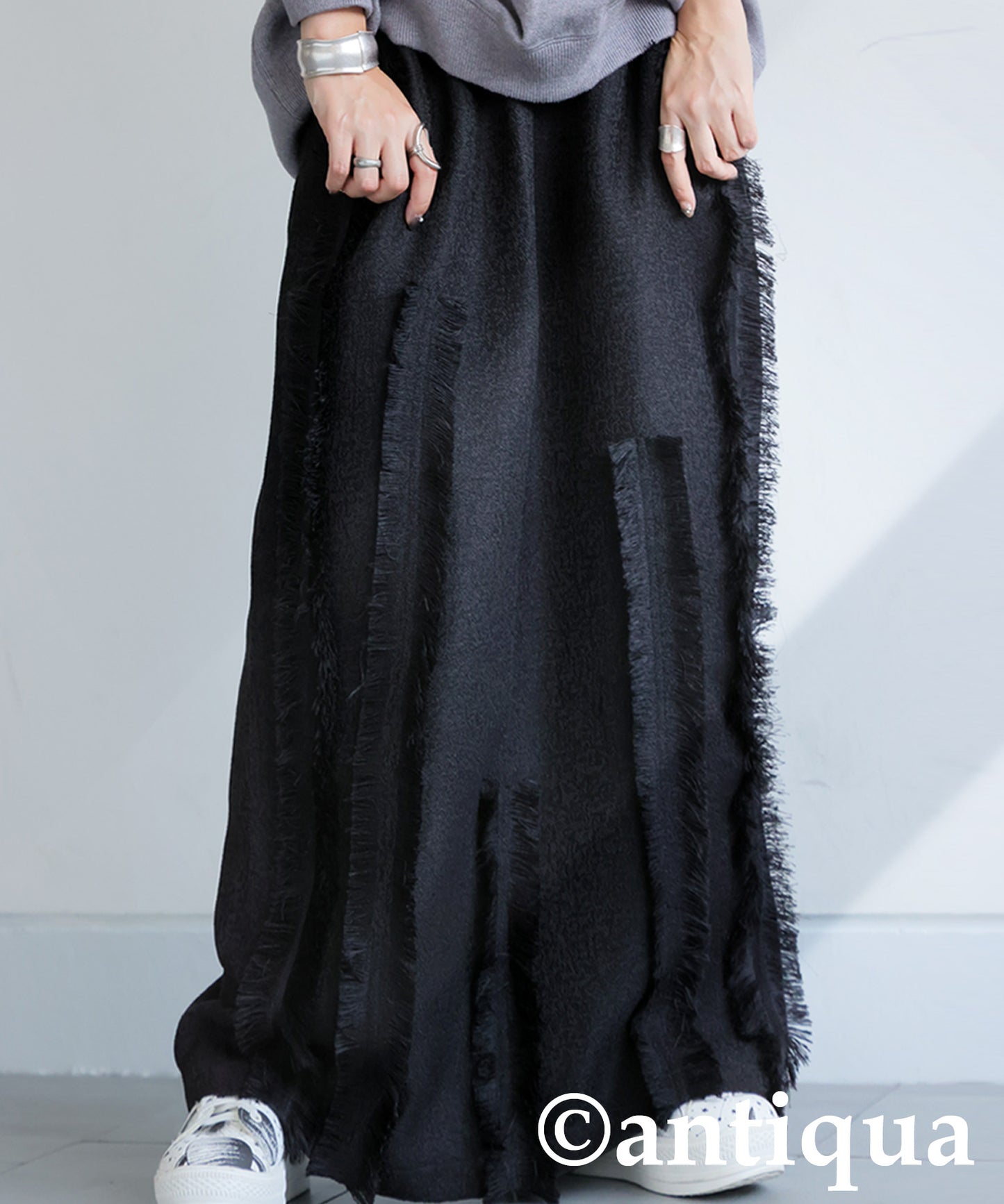 Fringe Long Skirt Ladies