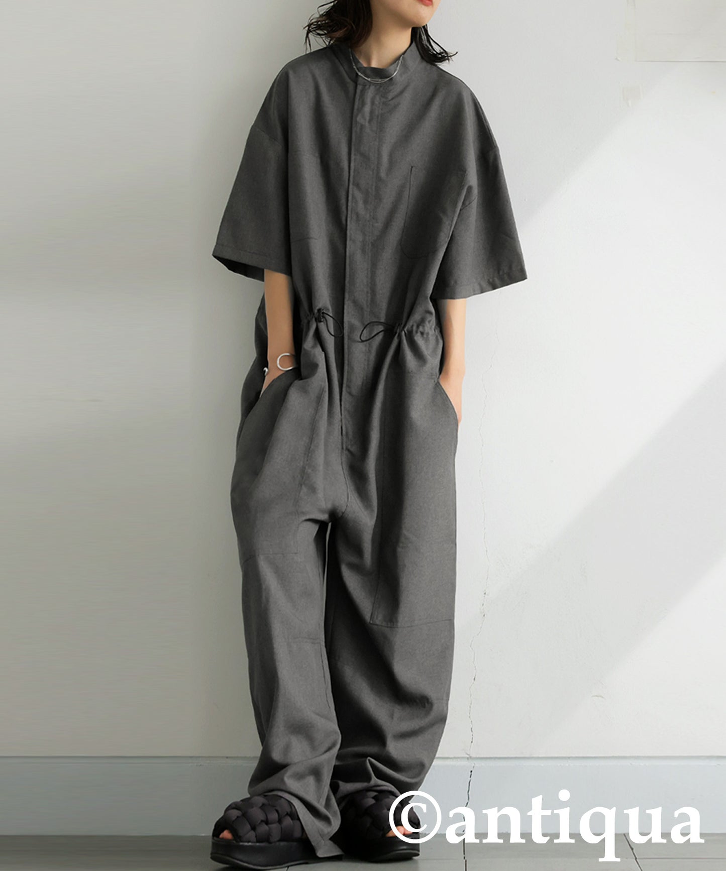 Ladies Drawstring Jumpsuit