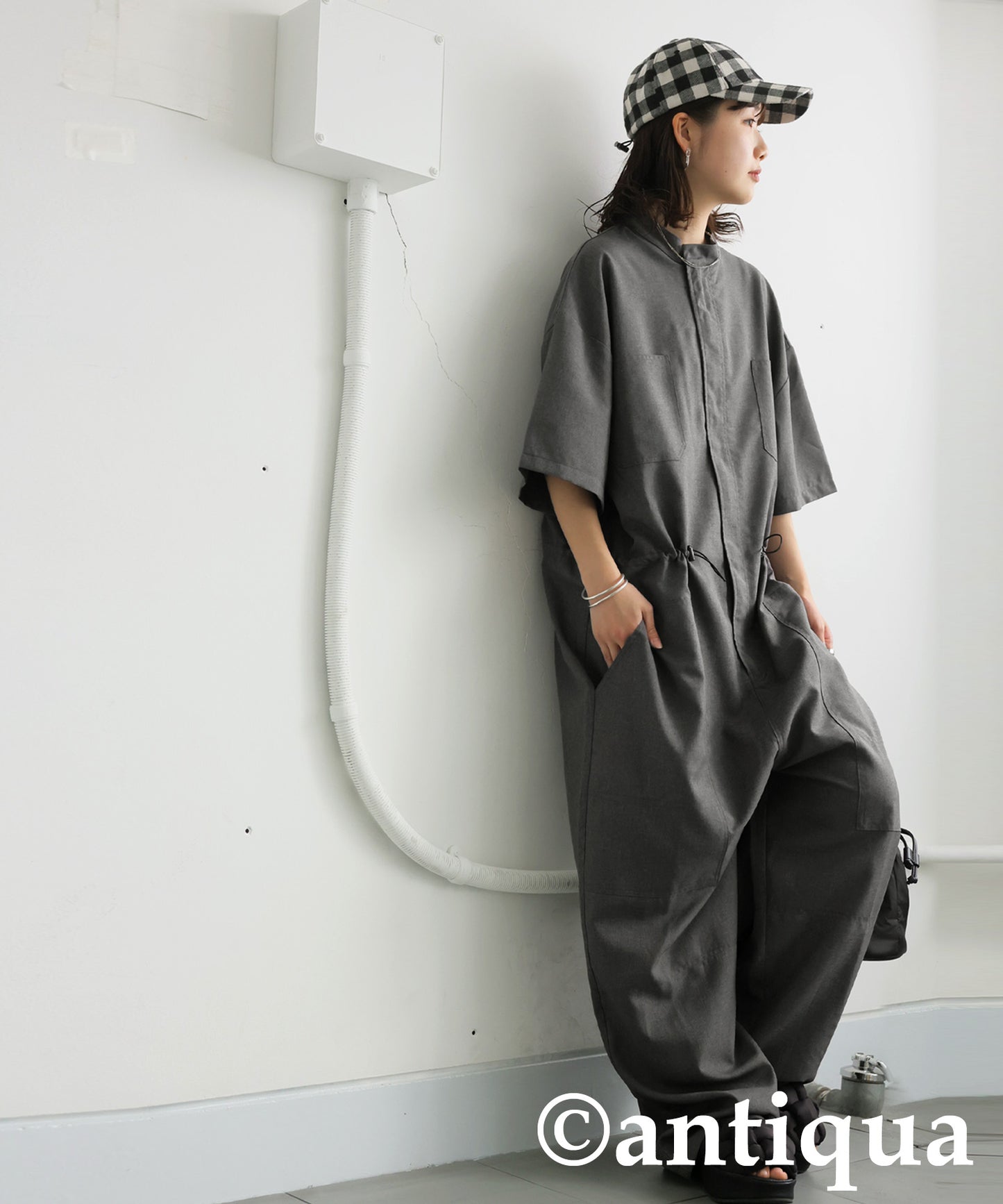 Ladies Drawstring Jumpsuit