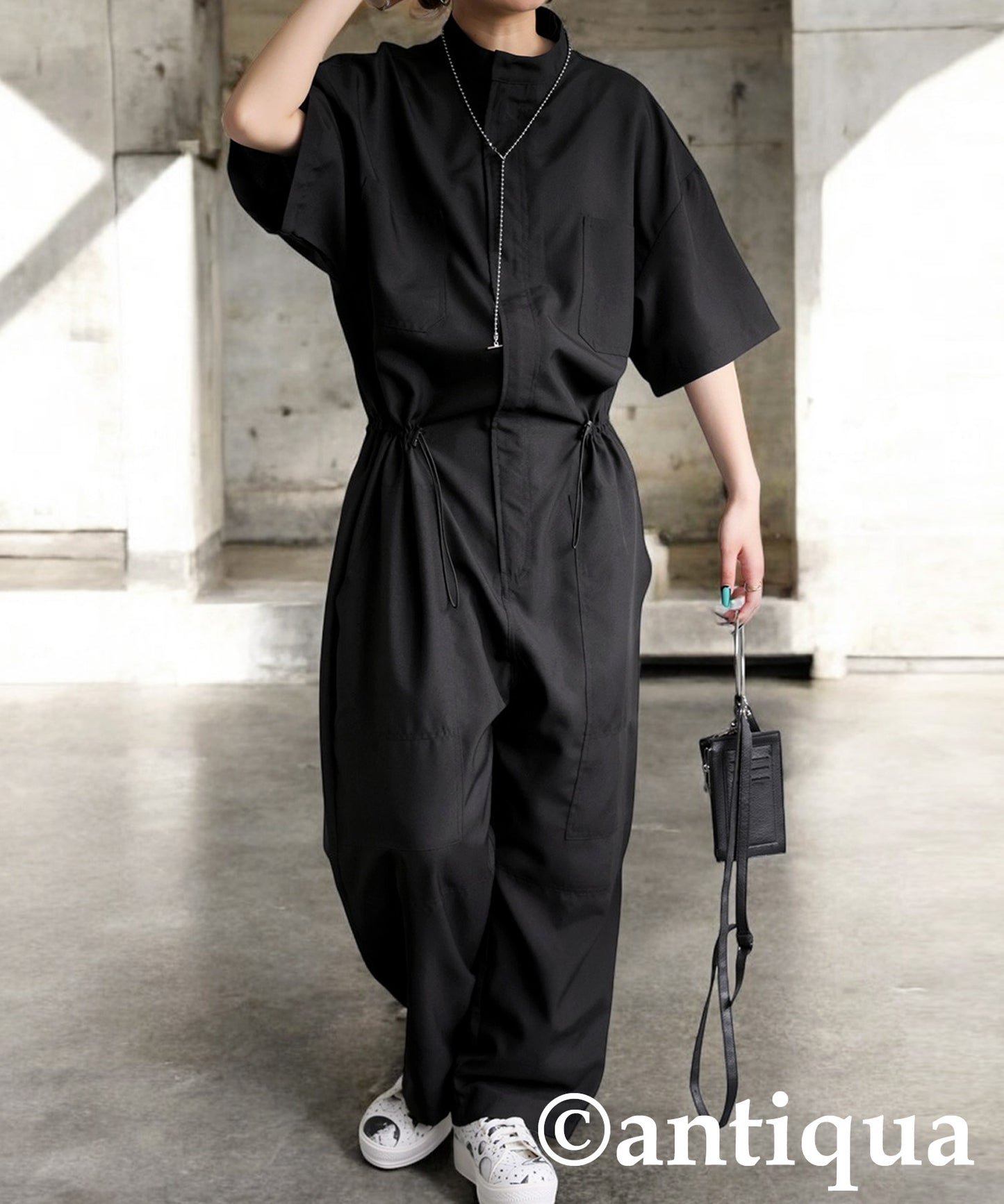 Ladies Drawstring Jumpsuit