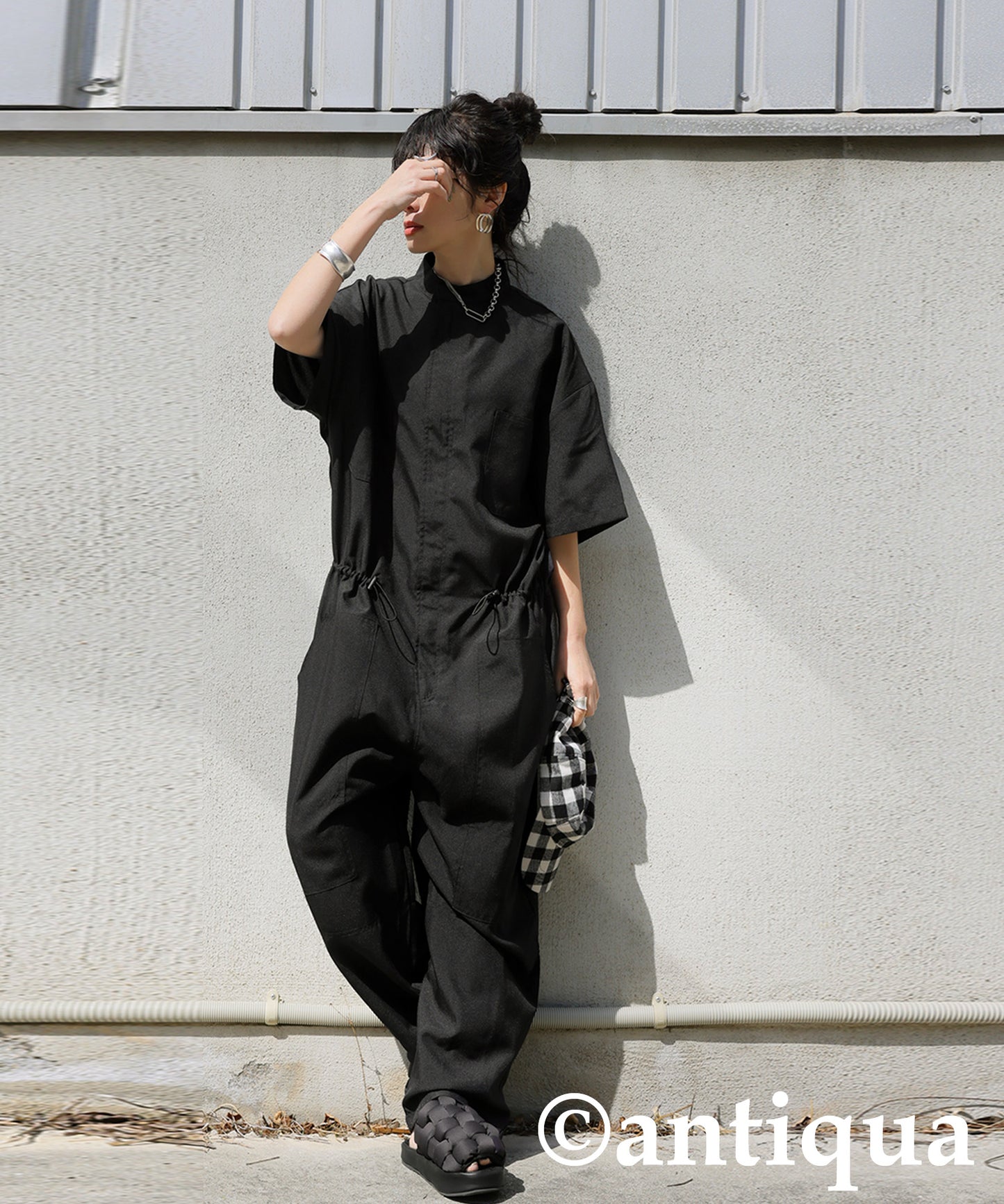 Ladies Drawstring Jumpsuit