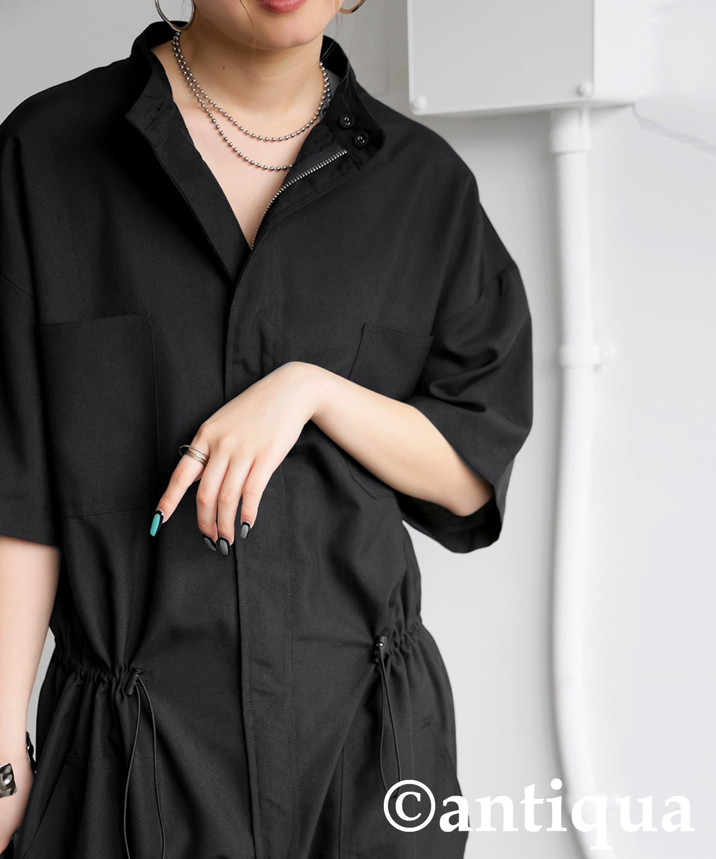 Ladies Drawstring Jumpsuit