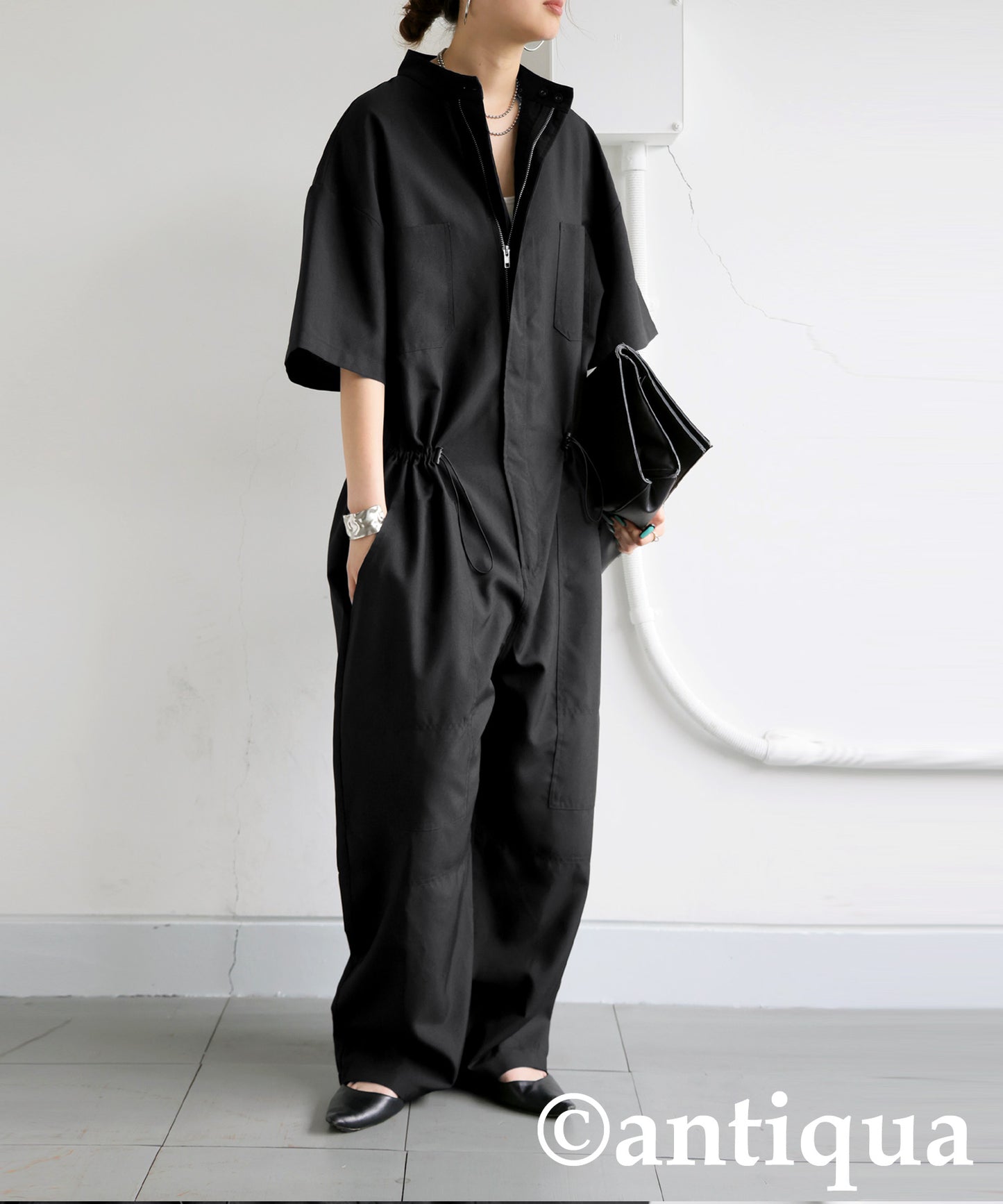 Ladies Drawstring Jumpsuit