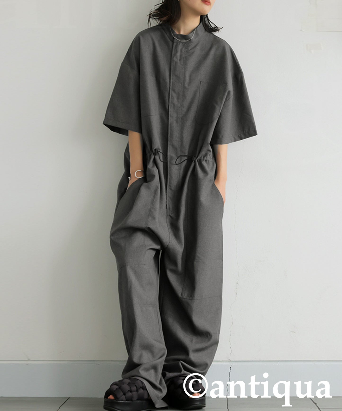 Ladies Drawstring Jumpsuit