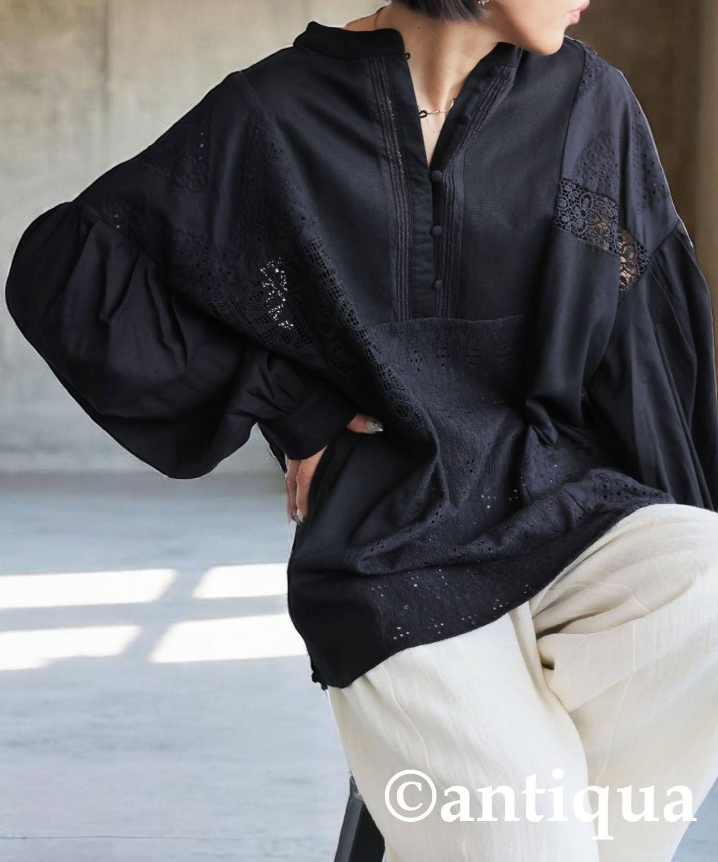 Ladies Lace Docking Shirt