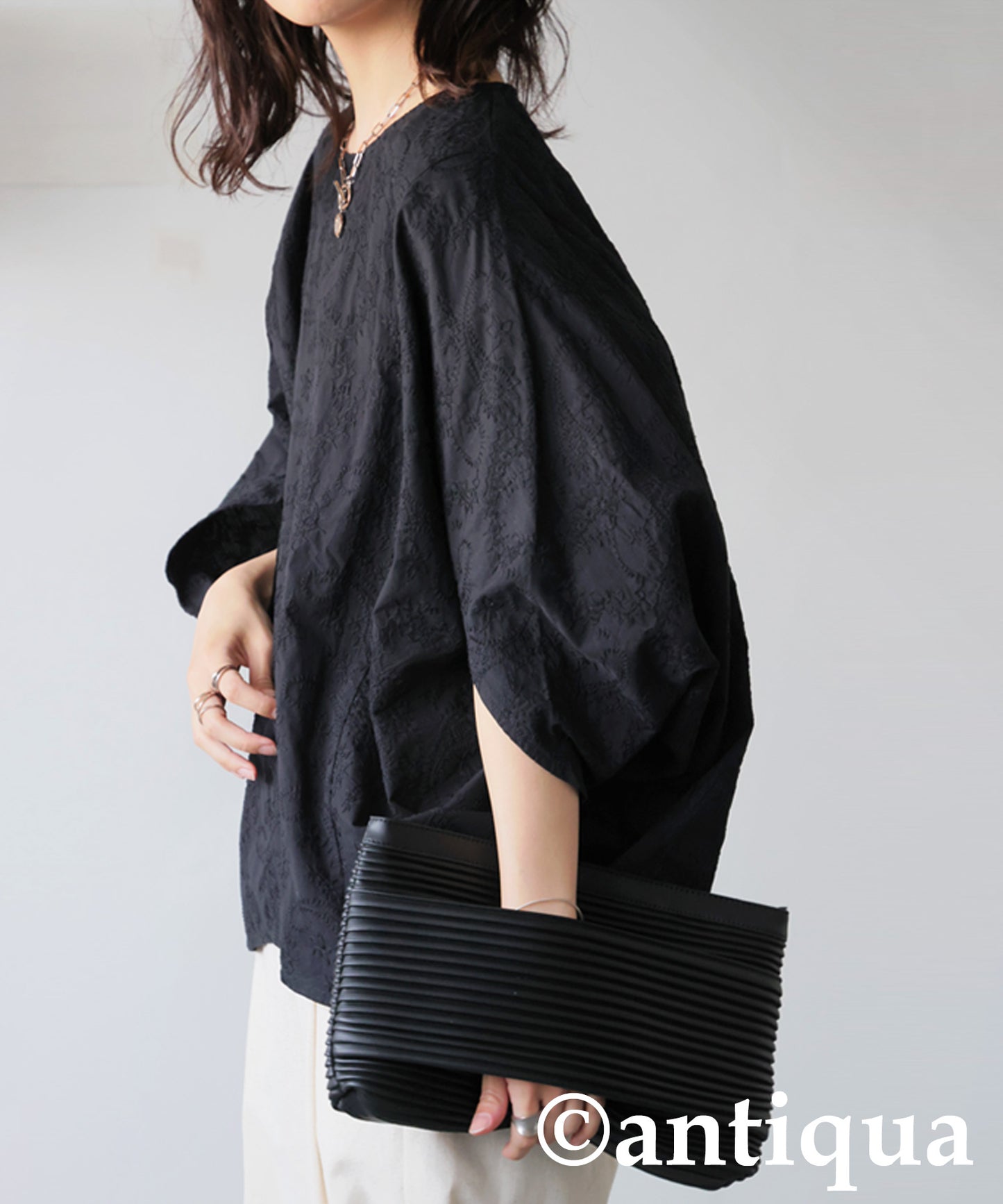 Ladies Paisley Embroidered Dolman Top