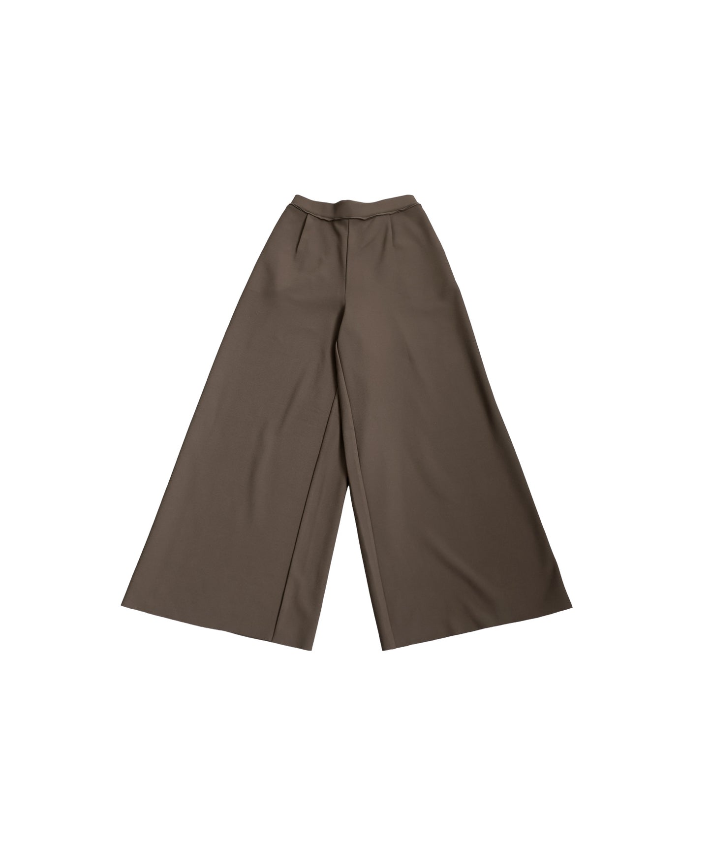 Fleece-Lined Georgette Wide-Leg Pants Ladies