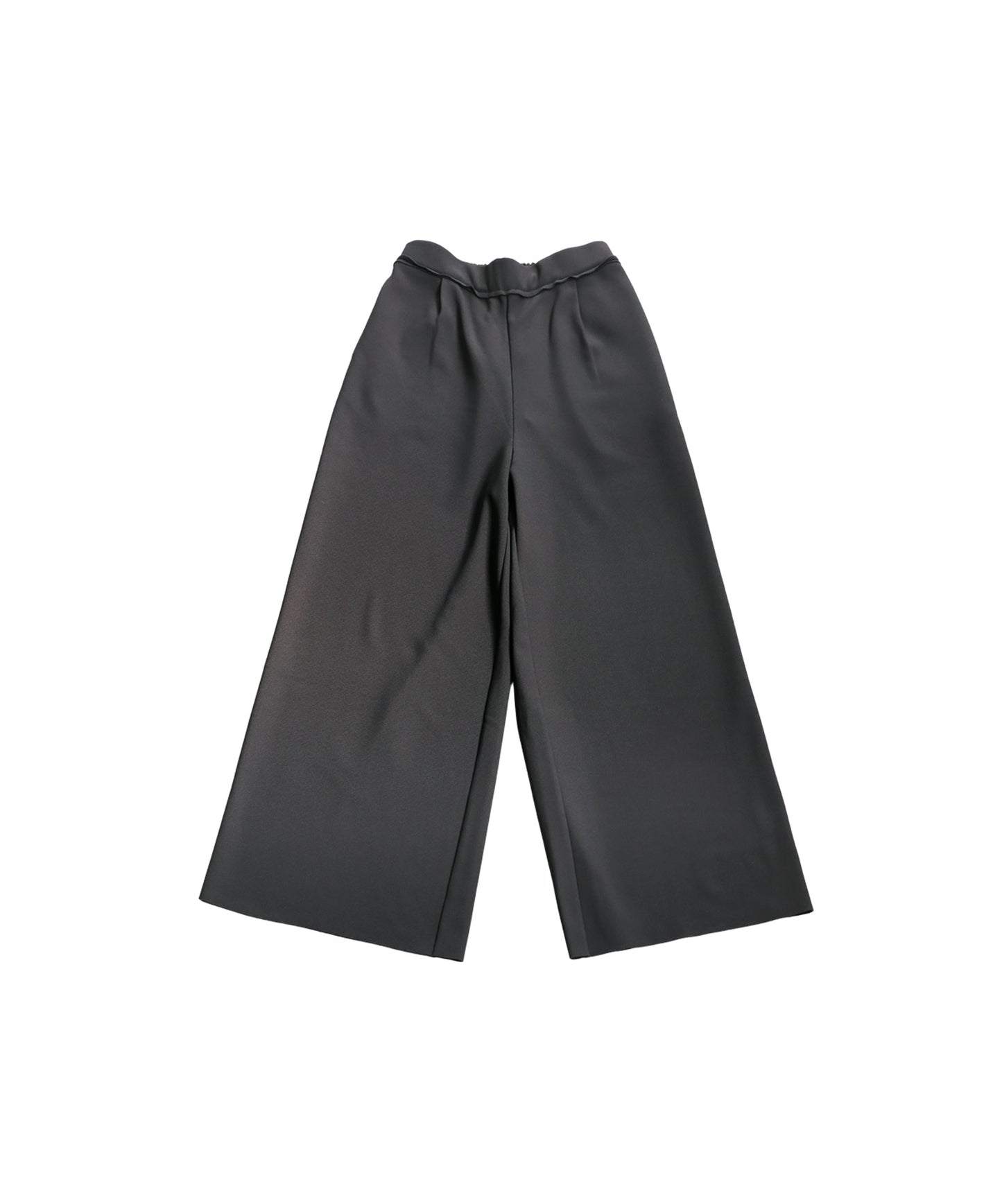 Fleece-Lined Georgette Wide-Leg Pants Ladies