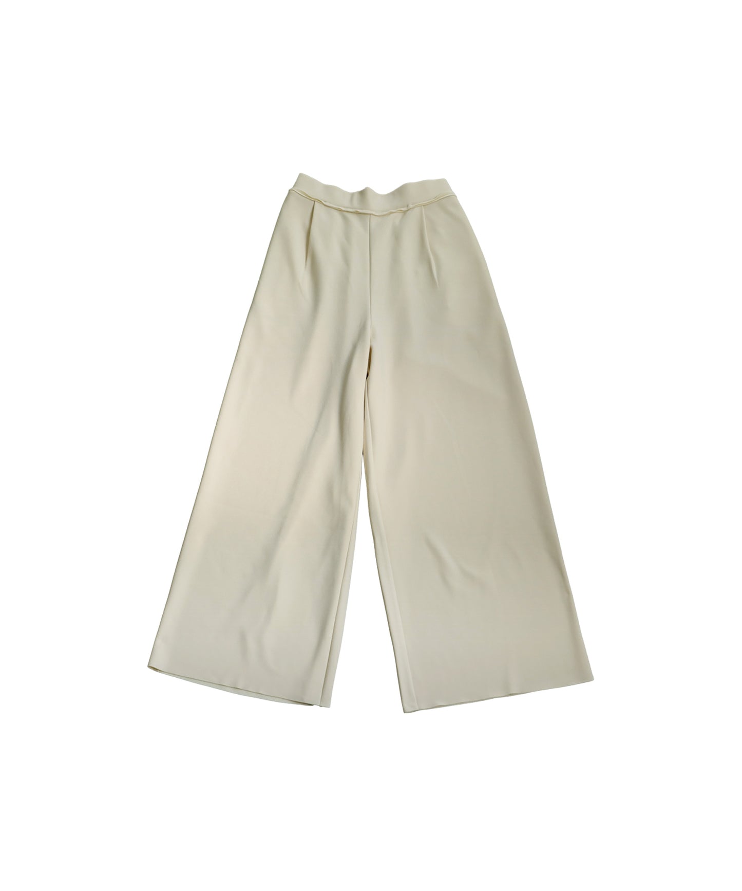Fleece-Lined Georgette Wide-Leg Pants Ladies