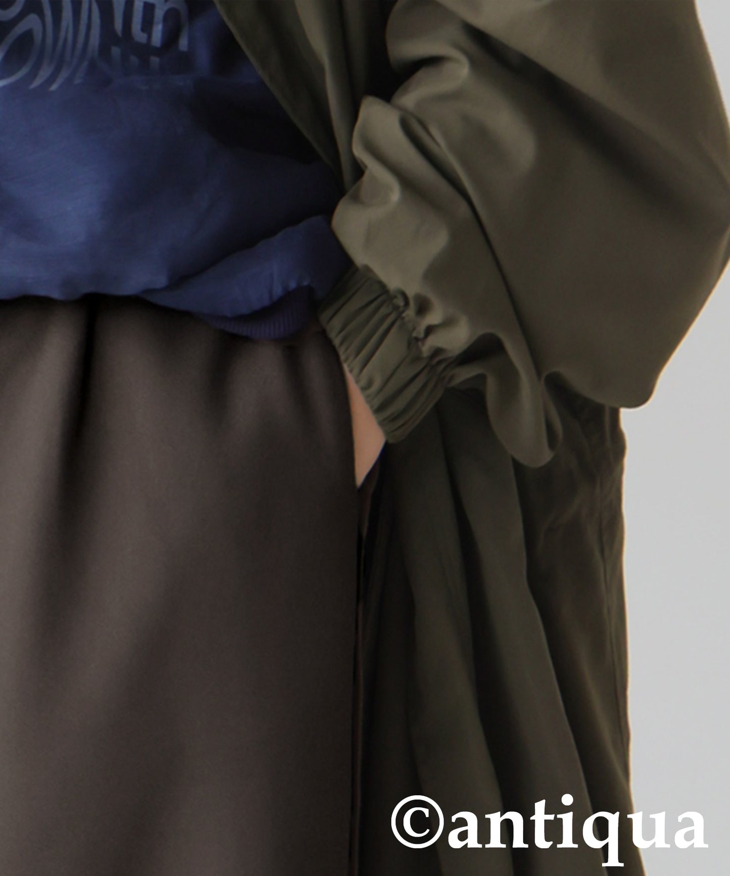 Fleece-Lined Georgette Wide-Leg Pants Ladies