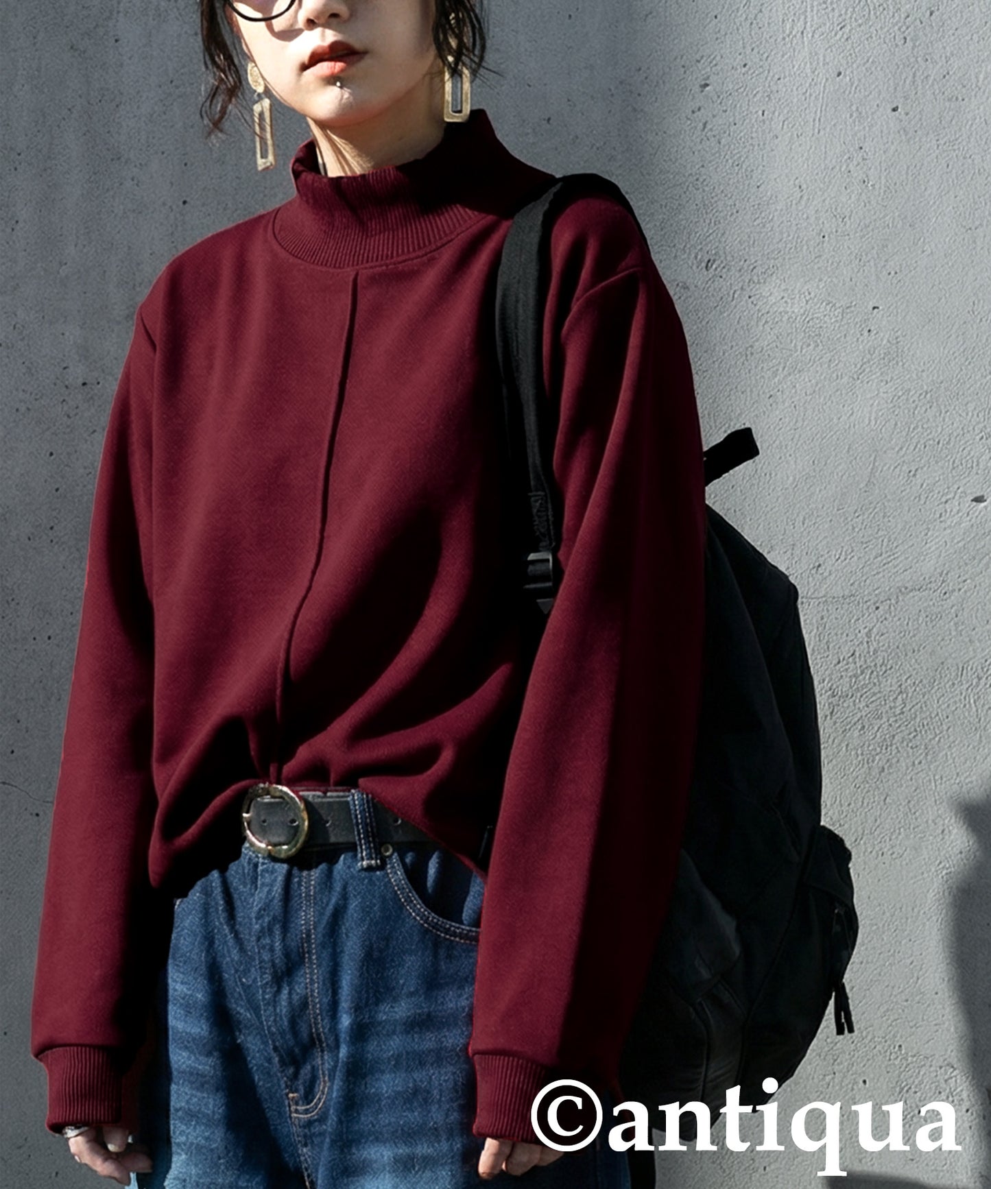 Mock Neck Pullover Ladies