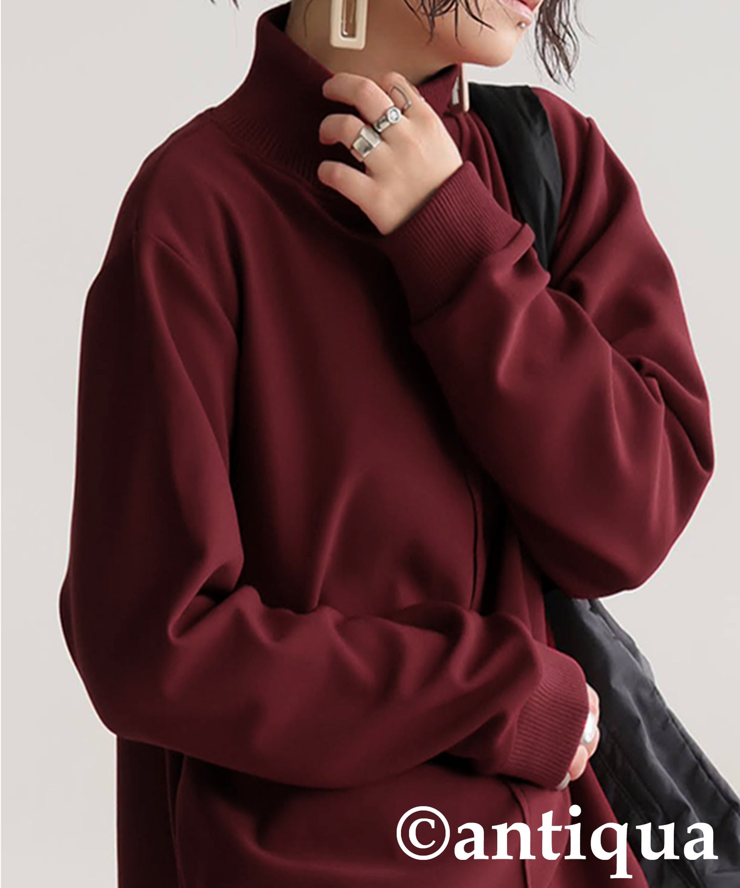 Mock Neck Pullover Ladies