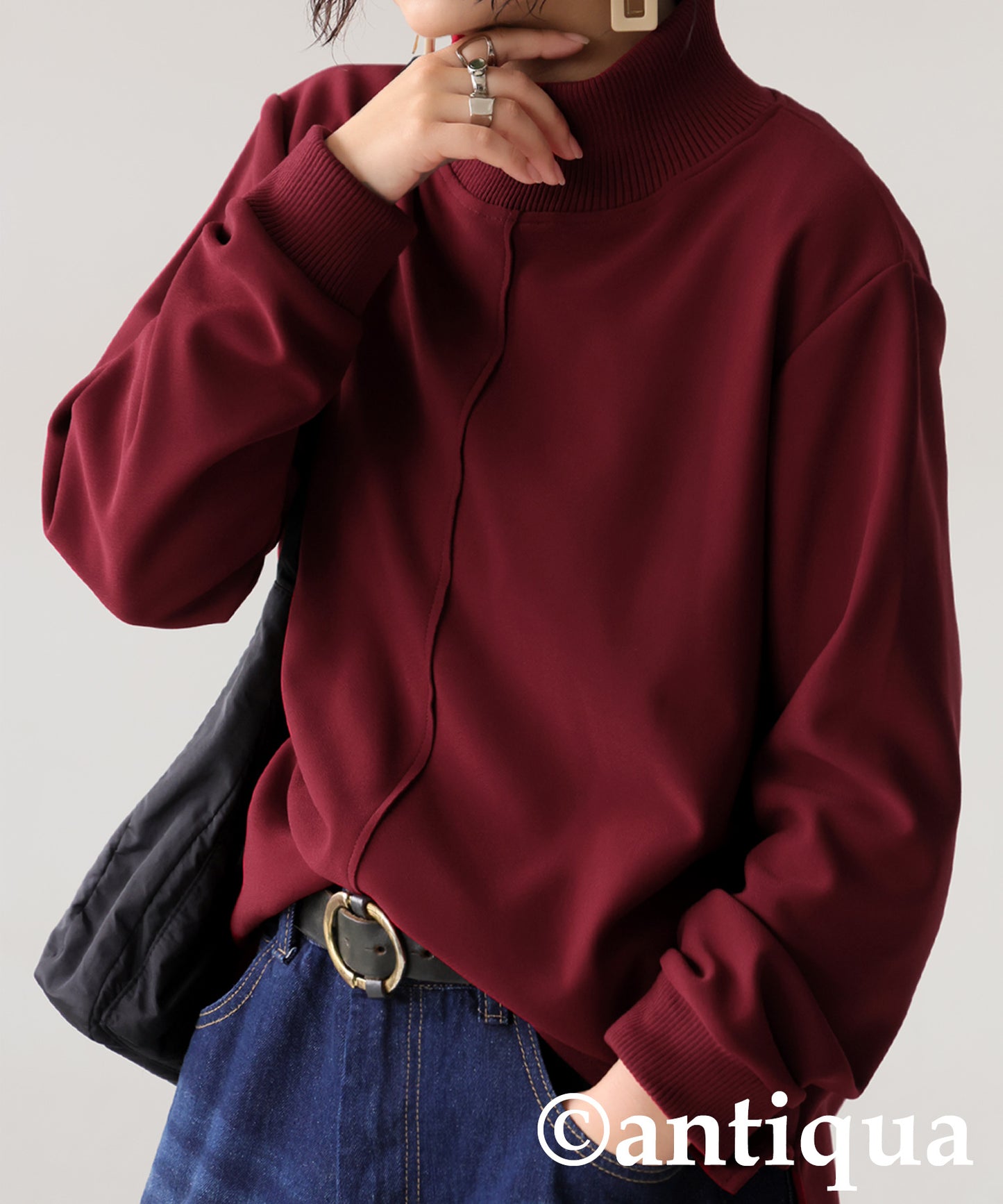 Mock Neck Pullover Ladies