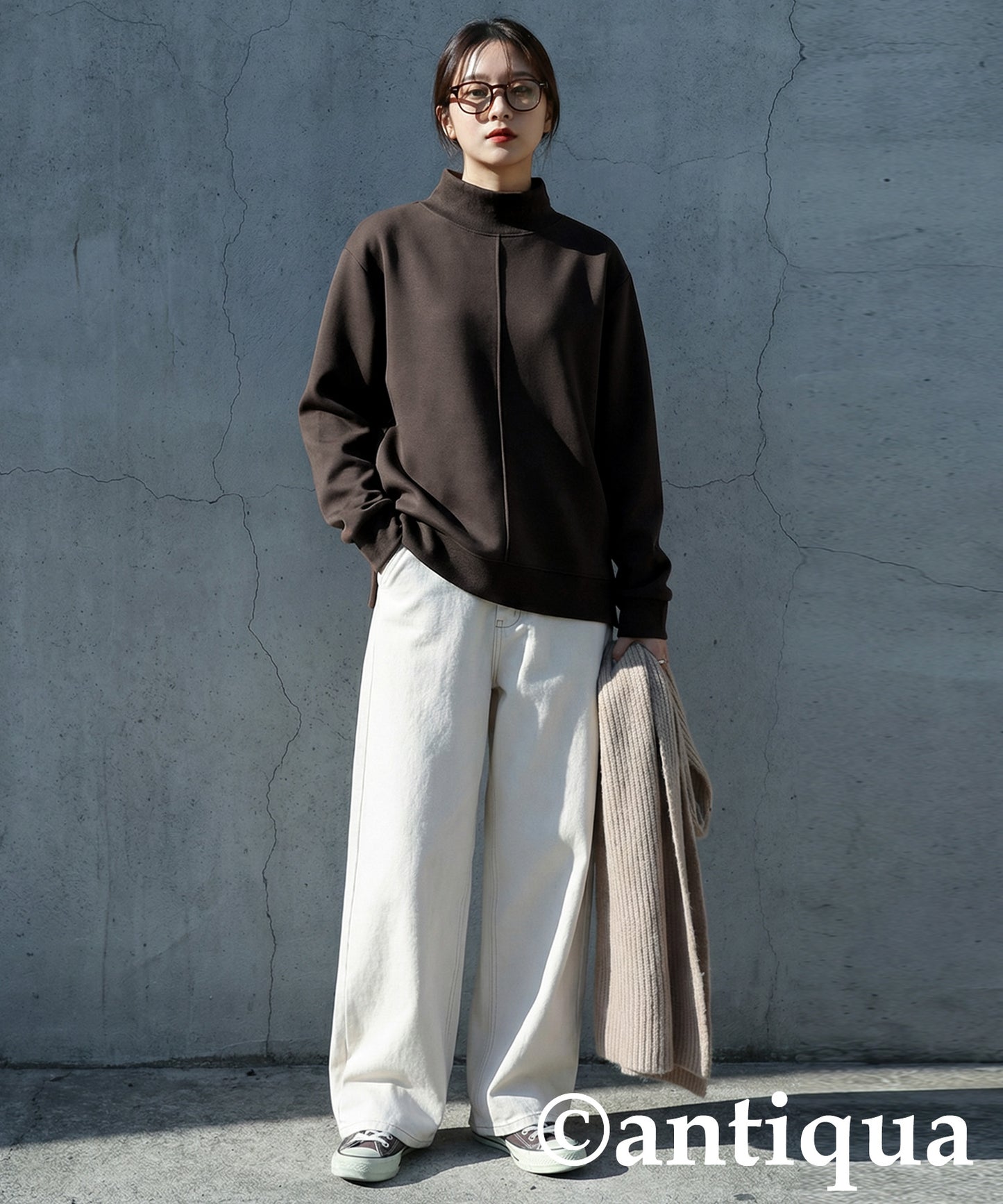 Mock Neck Pullover Ladies