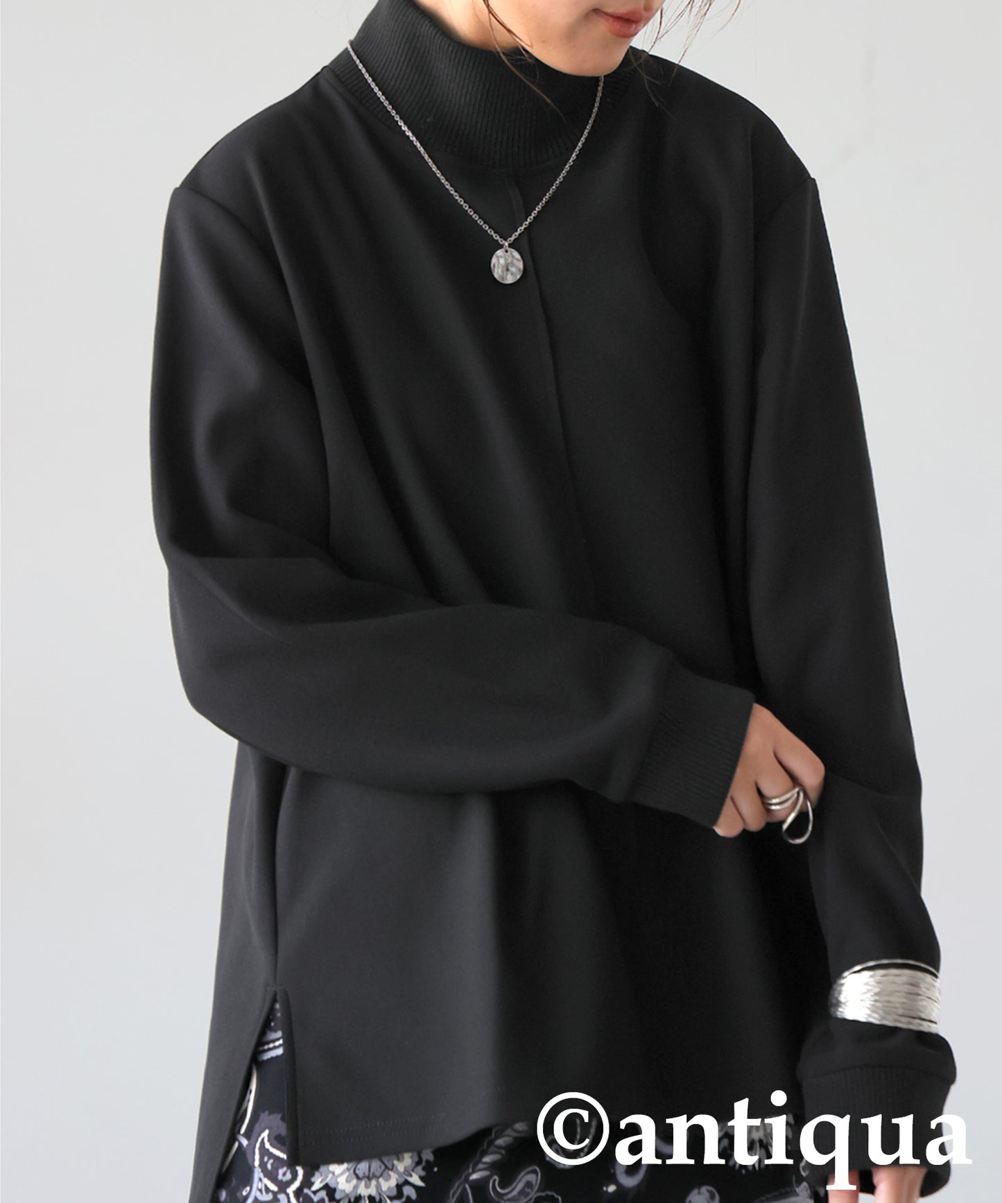 Mock Neck Pullover Ladies