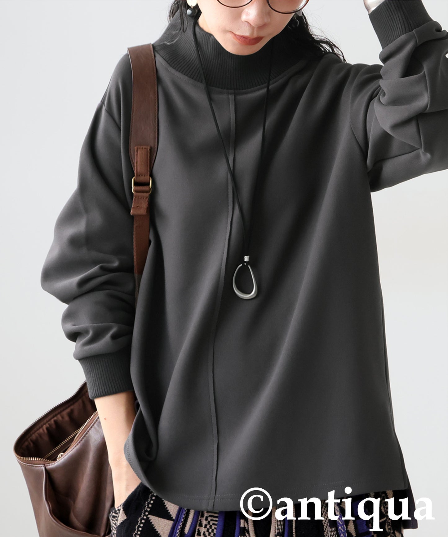 Mock Neck Pullover Ladies