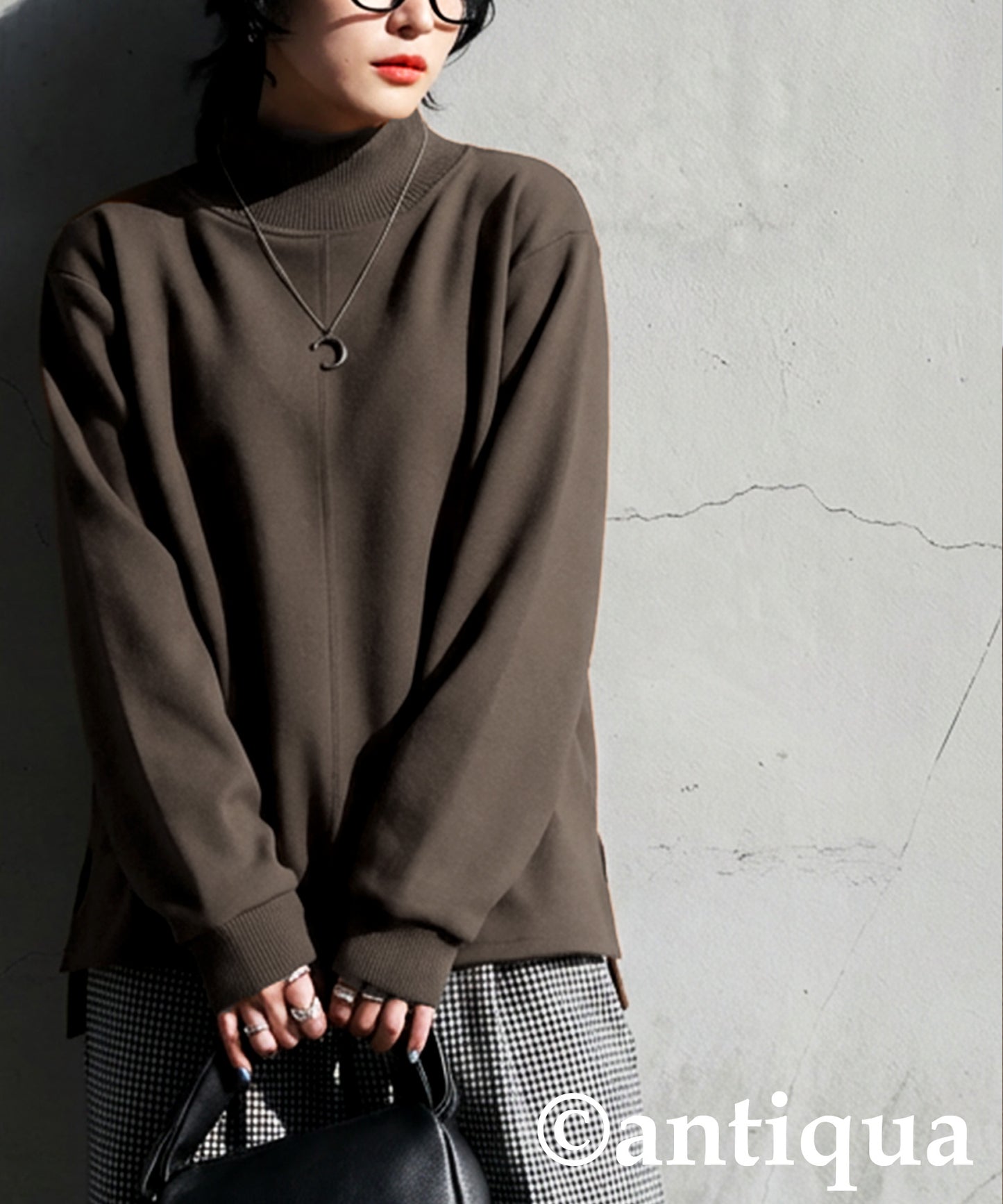 Mock Neck Pullover Ladies