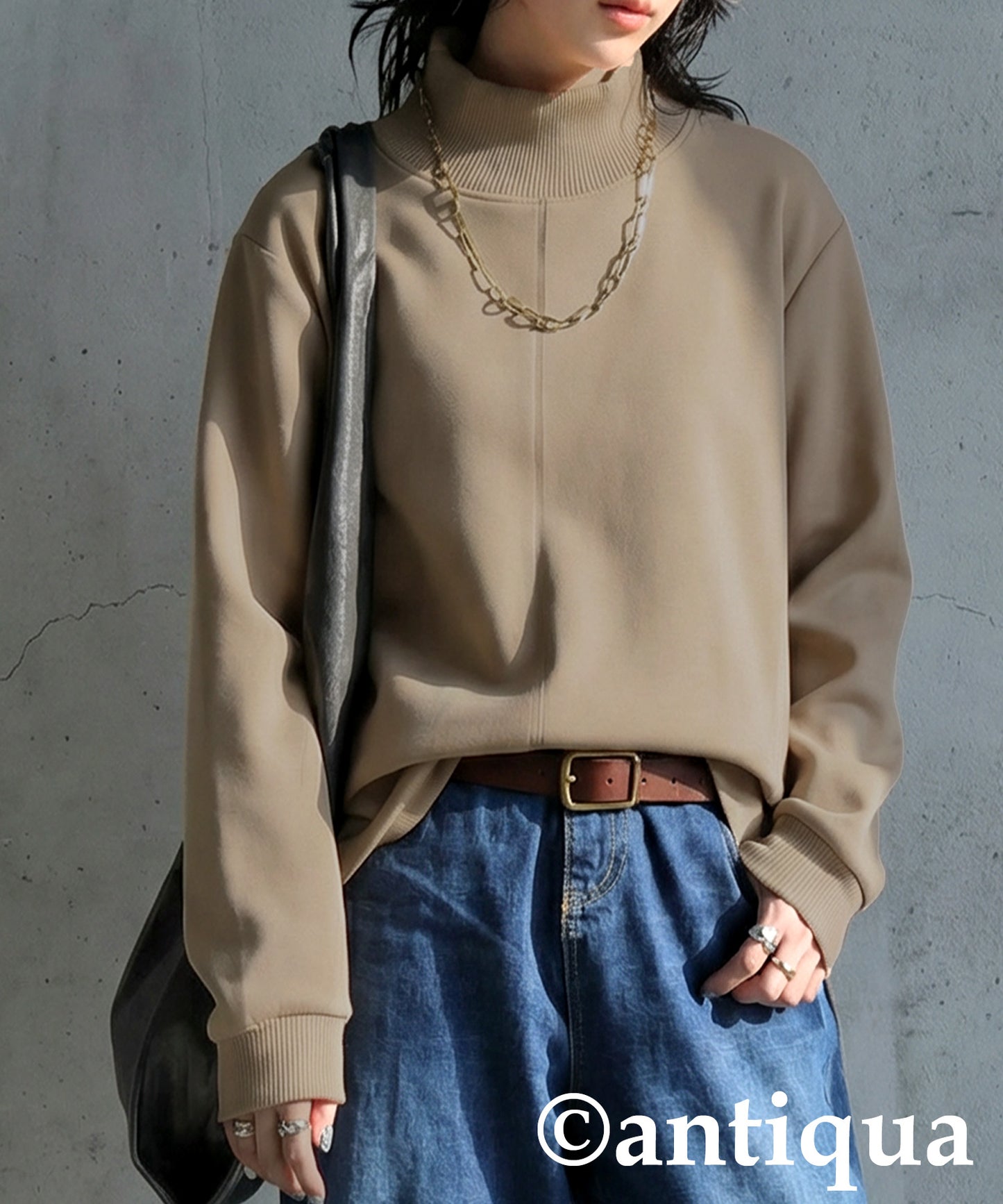 Mock Neck Pullover Ladies