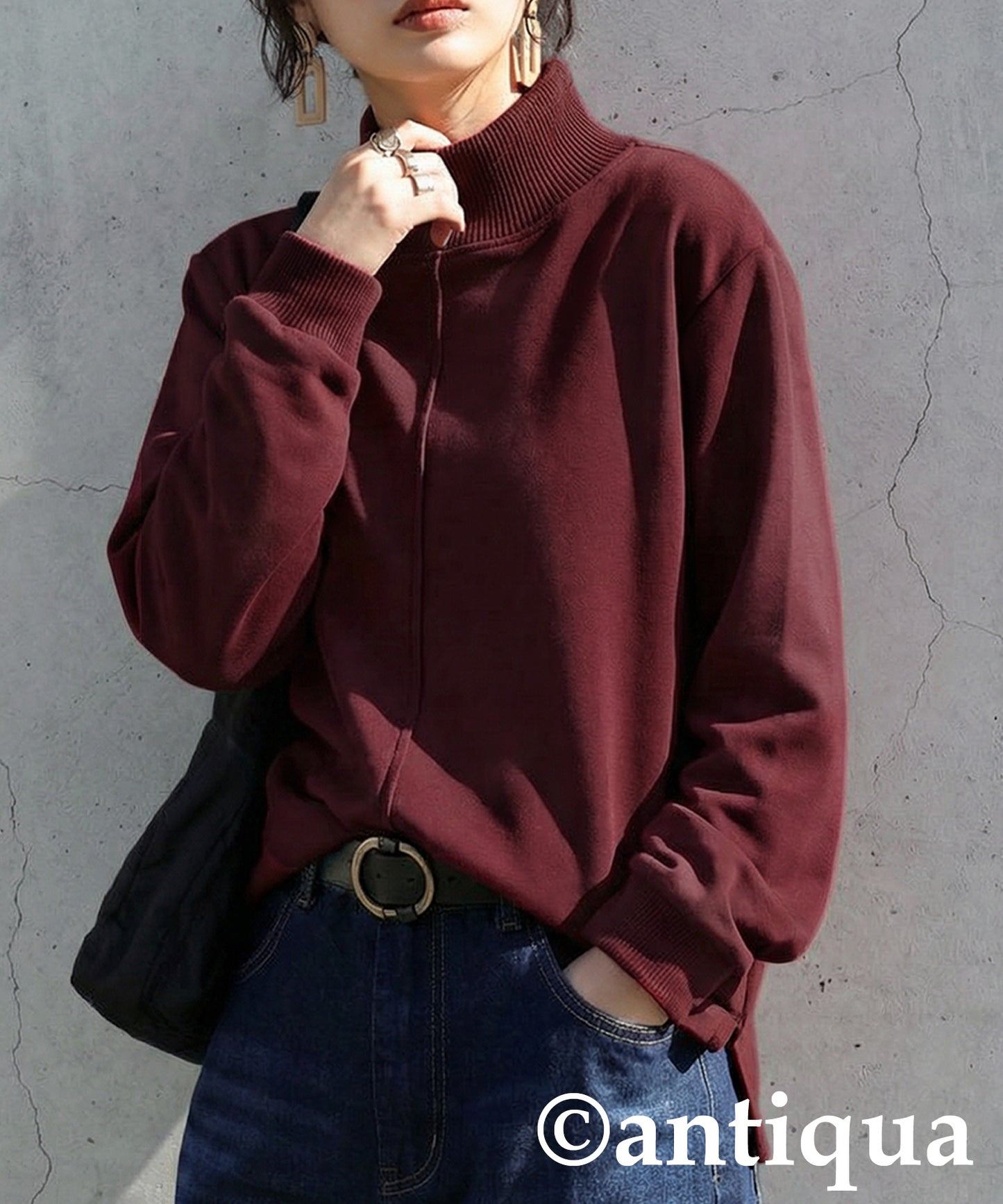 Mock Neck Pullover Ladies