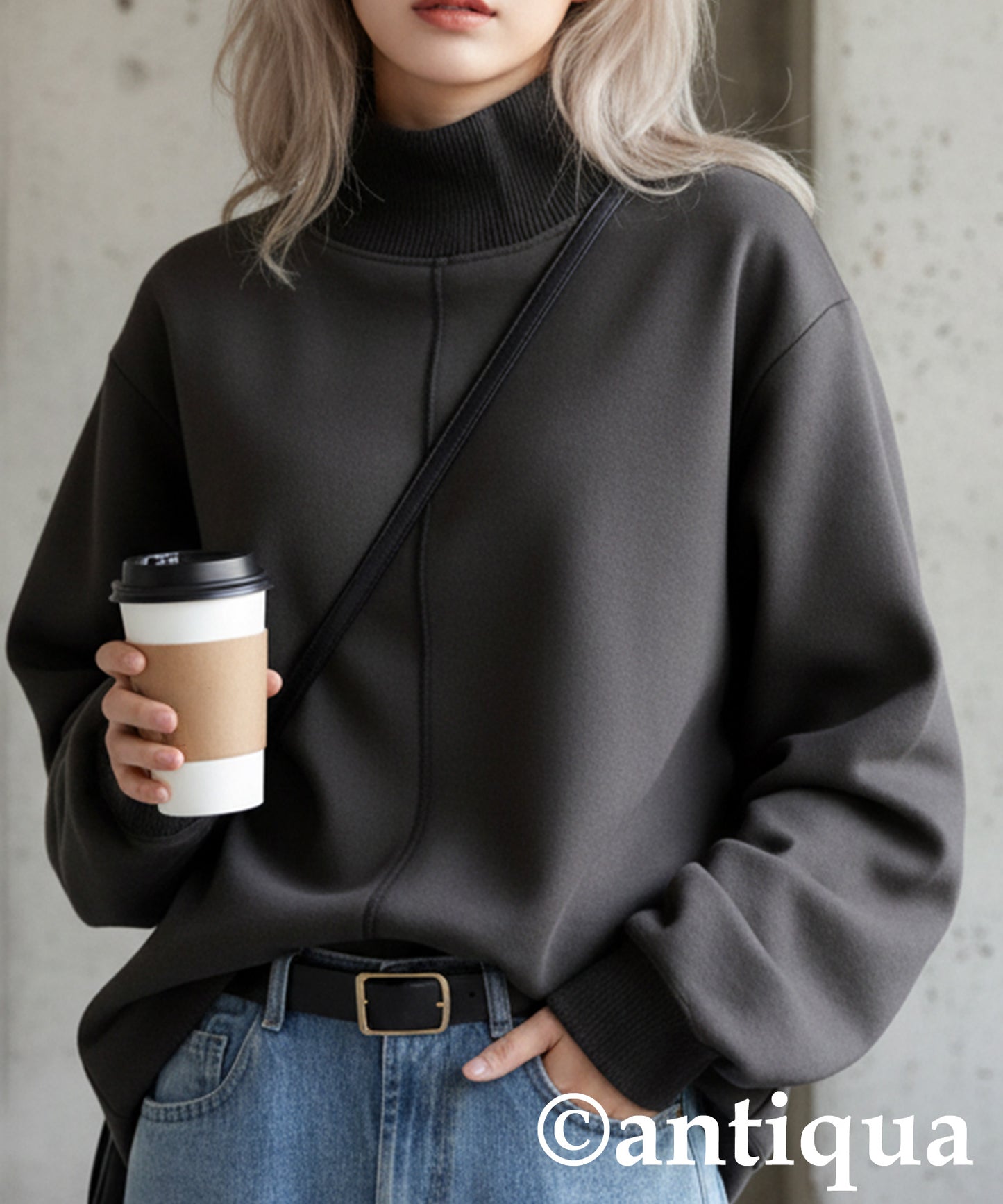 Mock Neck Pullover Ladies
