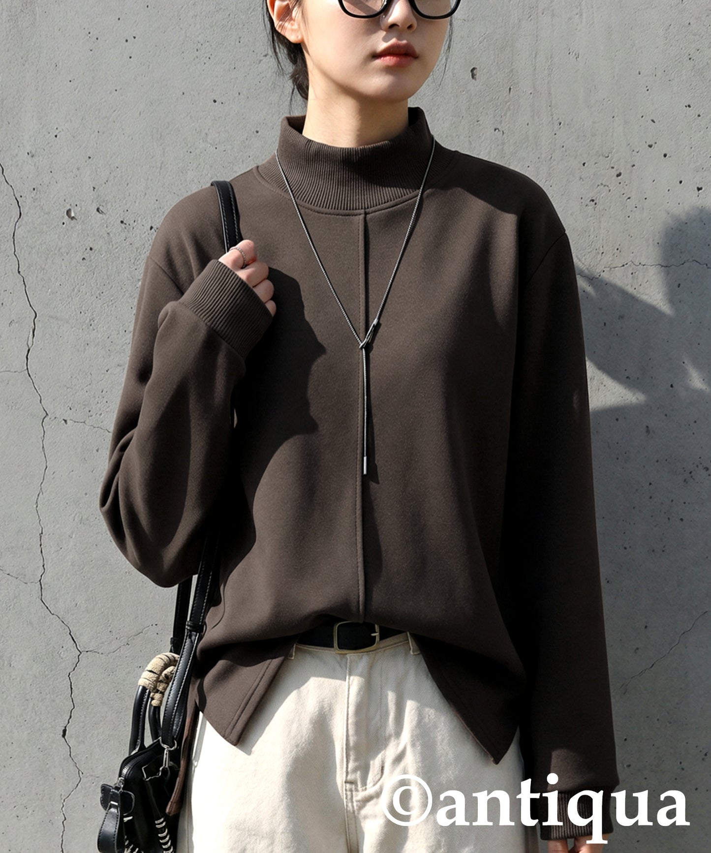 Mock Neck Pullover Ladies