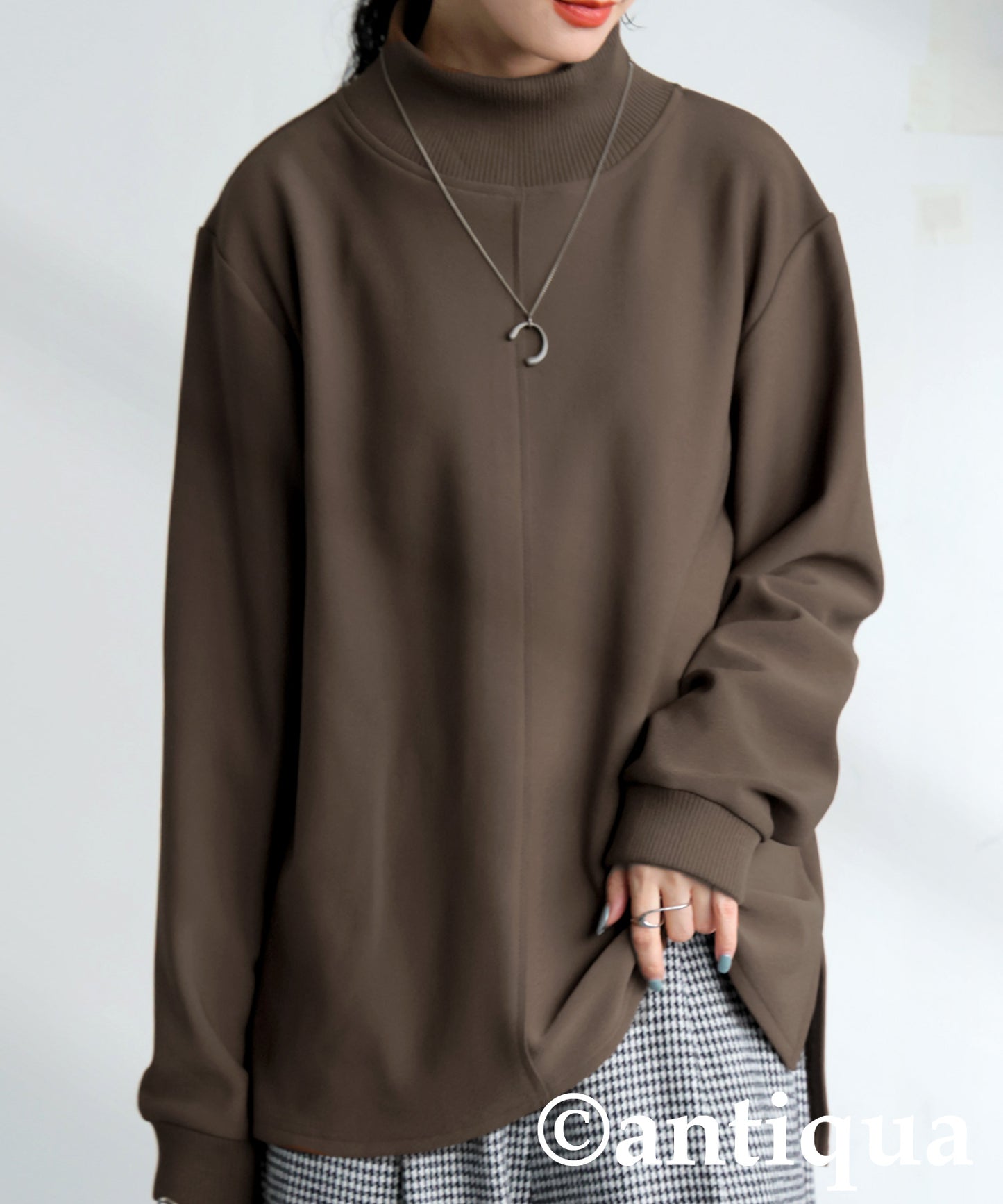 Mock Neck Pullover Ladies