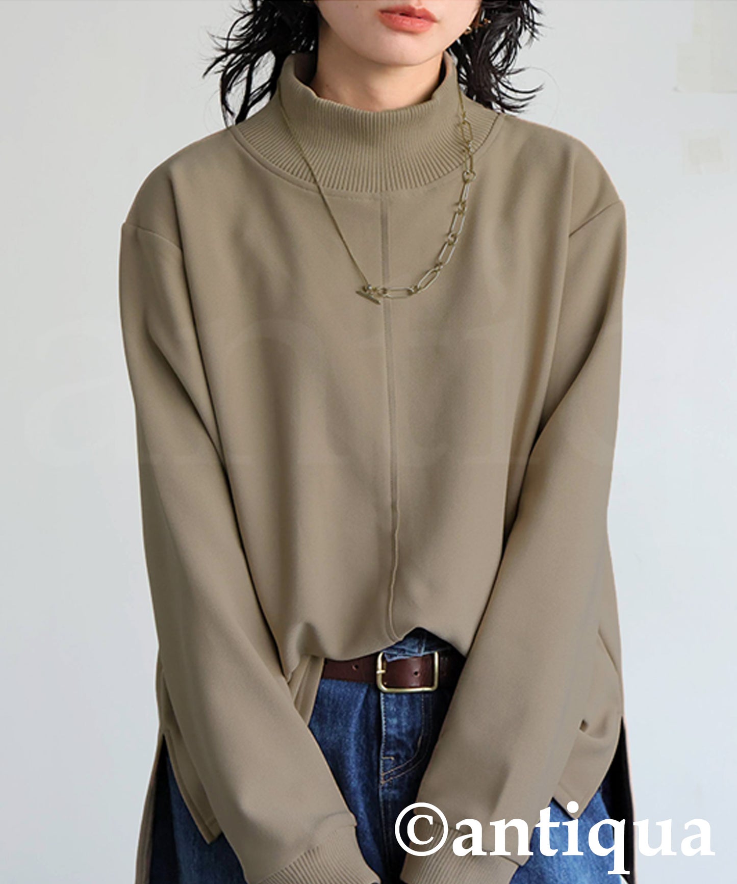 Mock Neck Pullover Ladies
